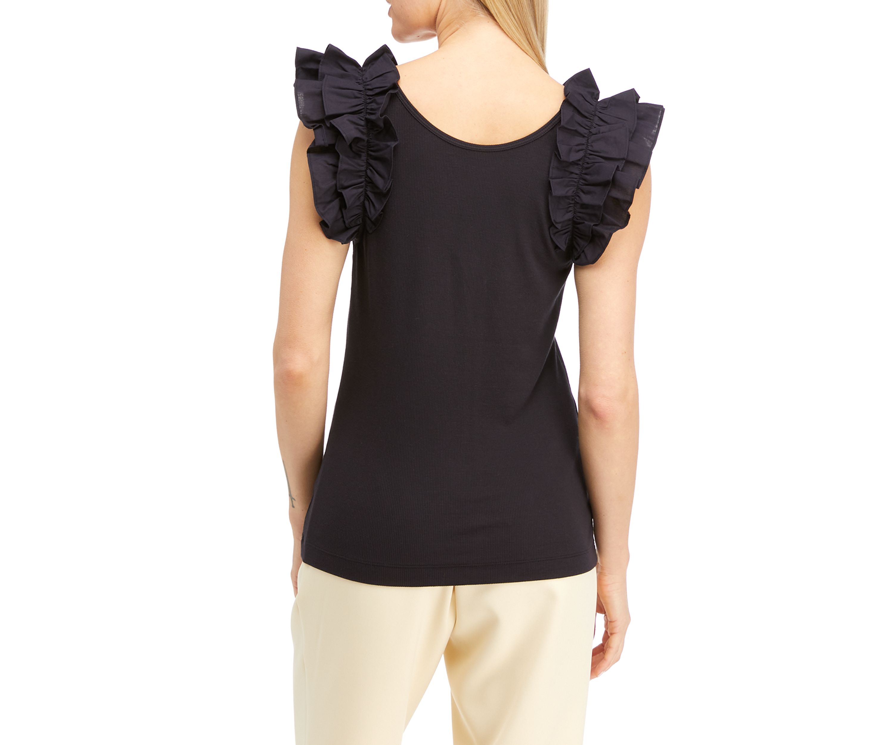 Ruffle Rib Tank Top