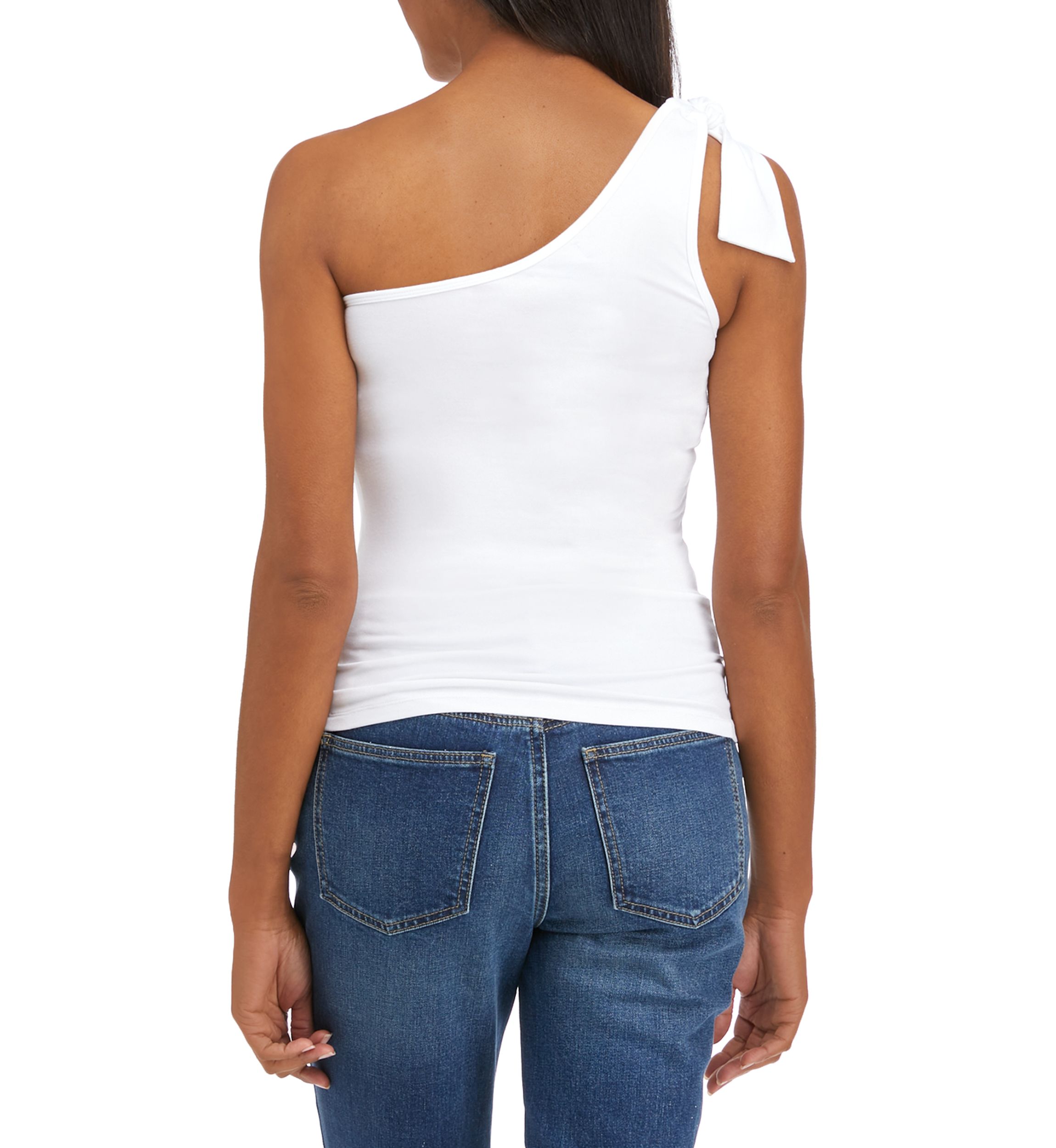 Womens One Shoulder Knit Top 
