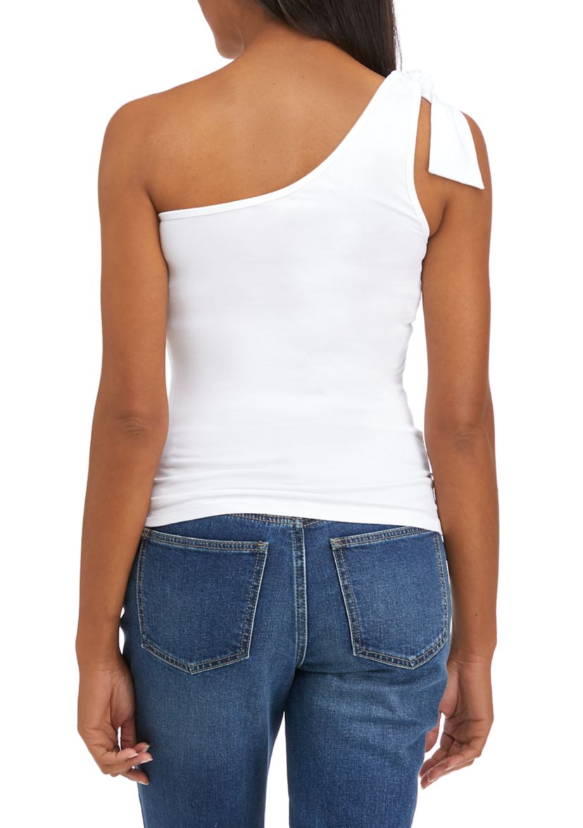 Womens One Shoulder Knit Top 