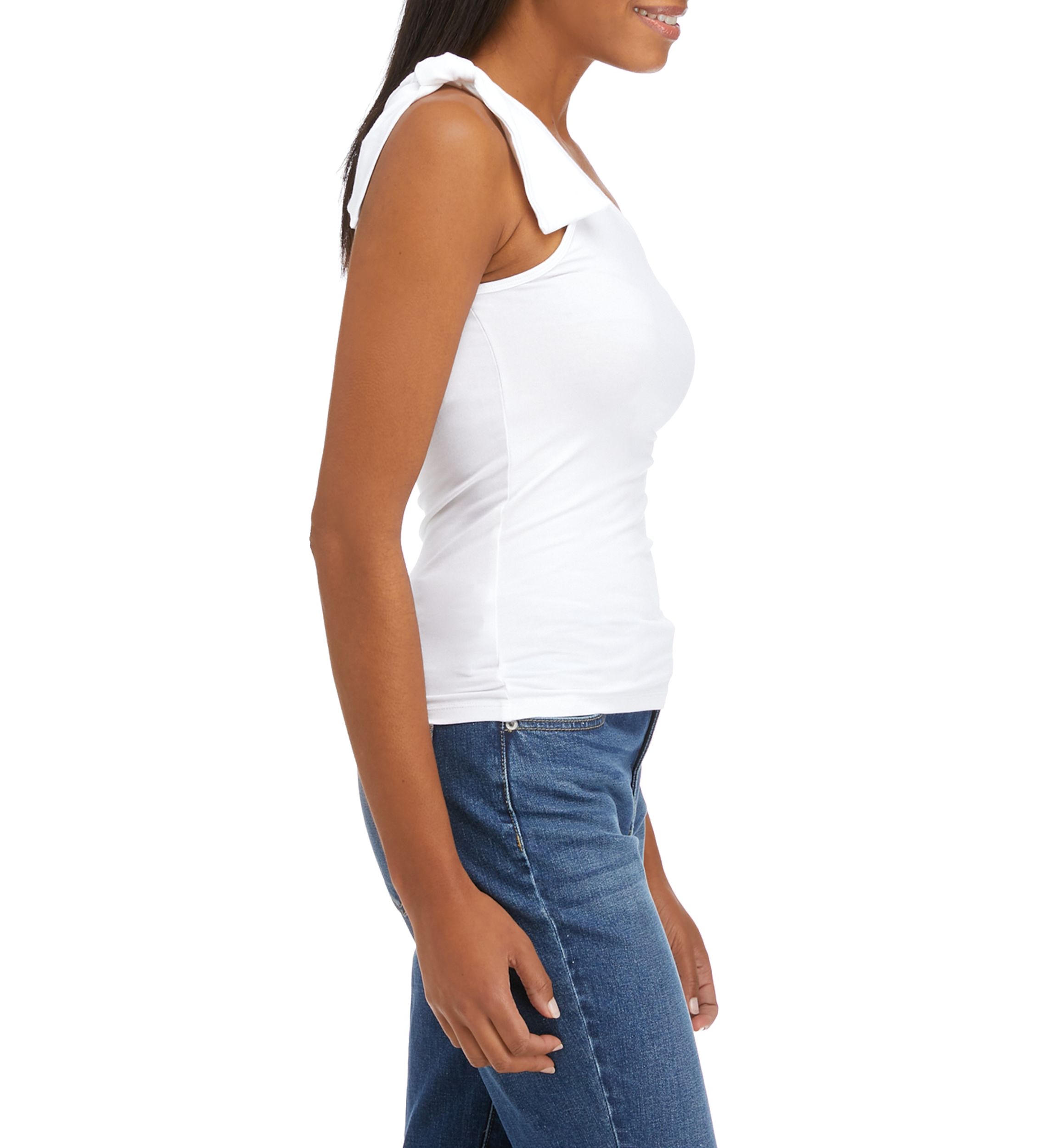 Womens One Shoulder Knit Top 