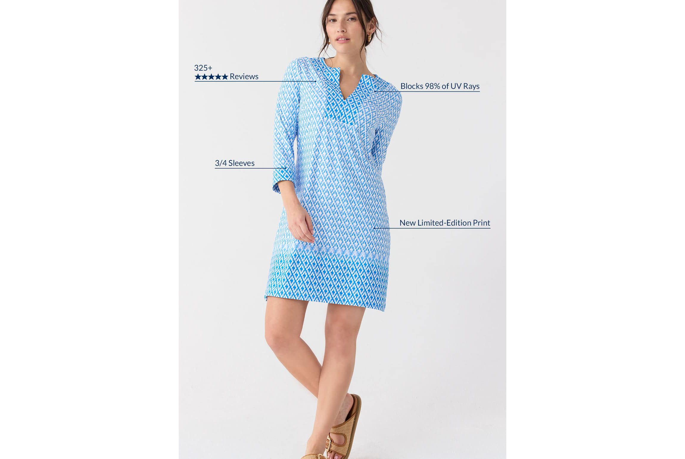 Embroidered Tunic Dress