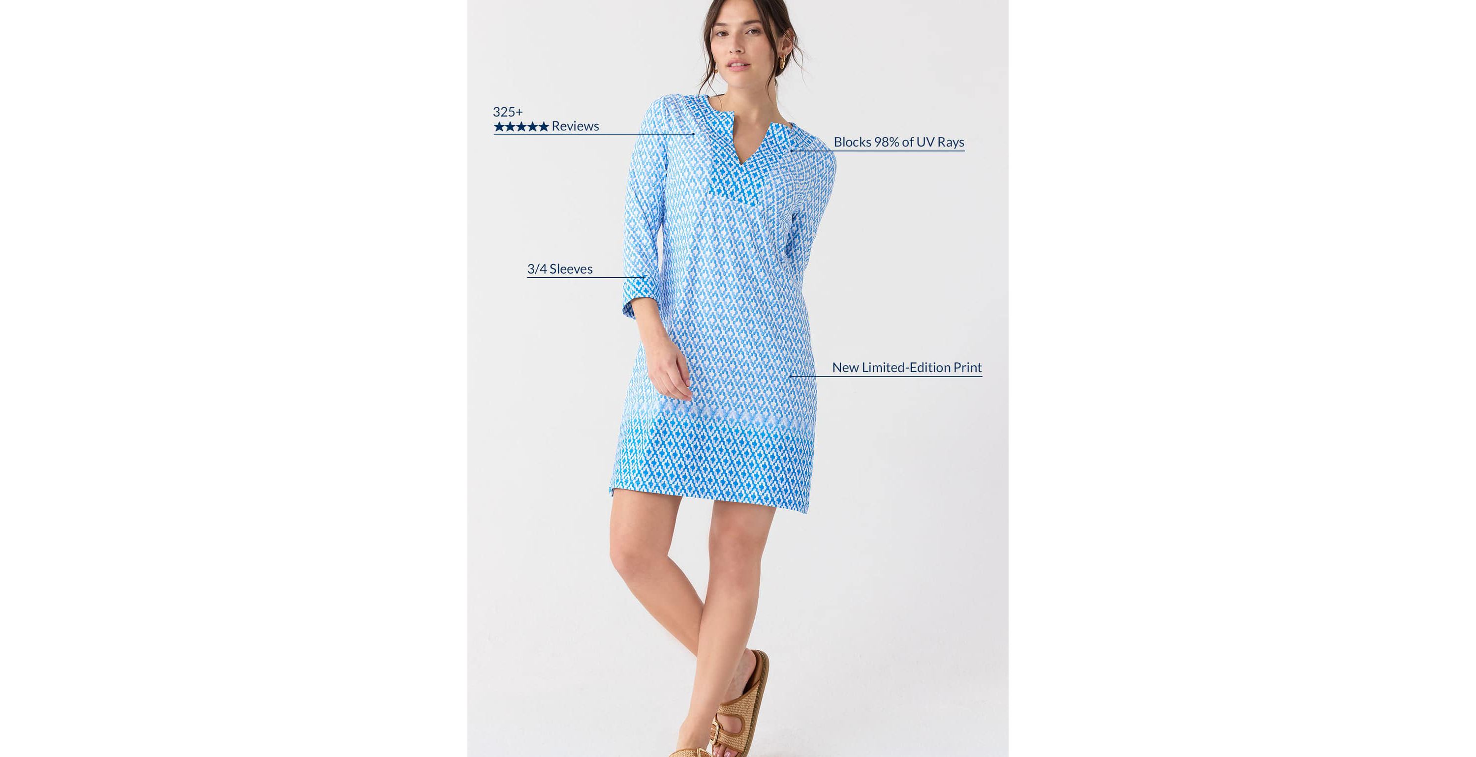 Embroidered Tunic Dress