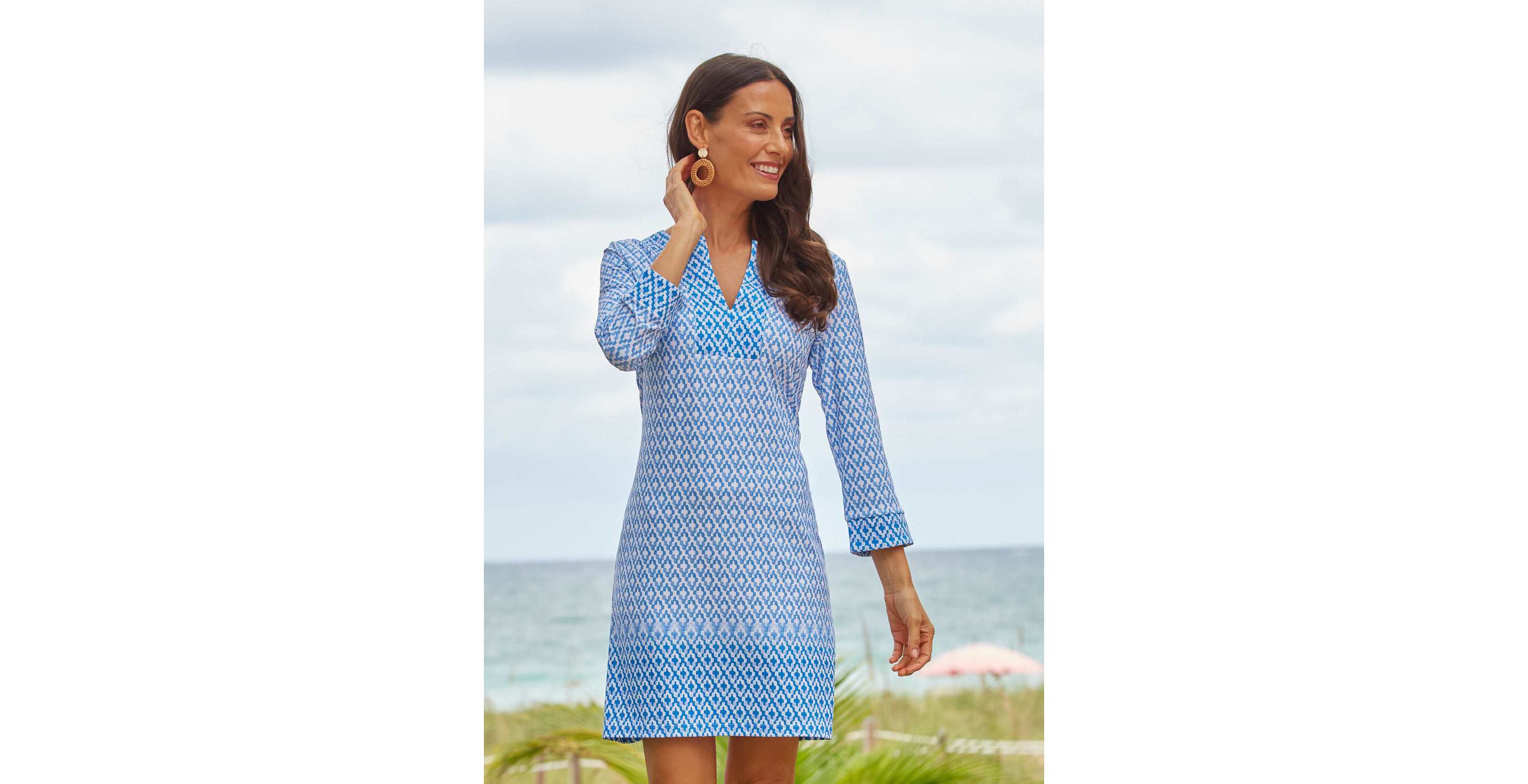 Embroidered Tunic Dress