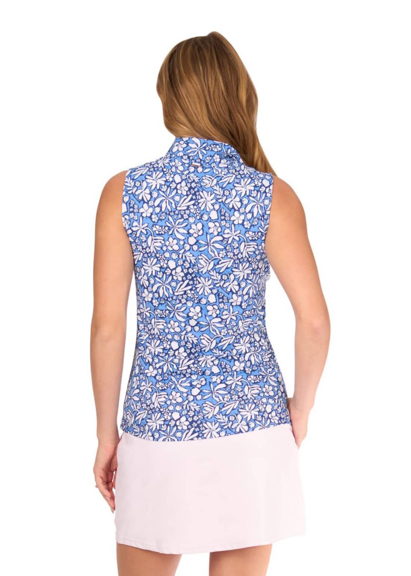 1/4 Zip Sleeveless Sport Top