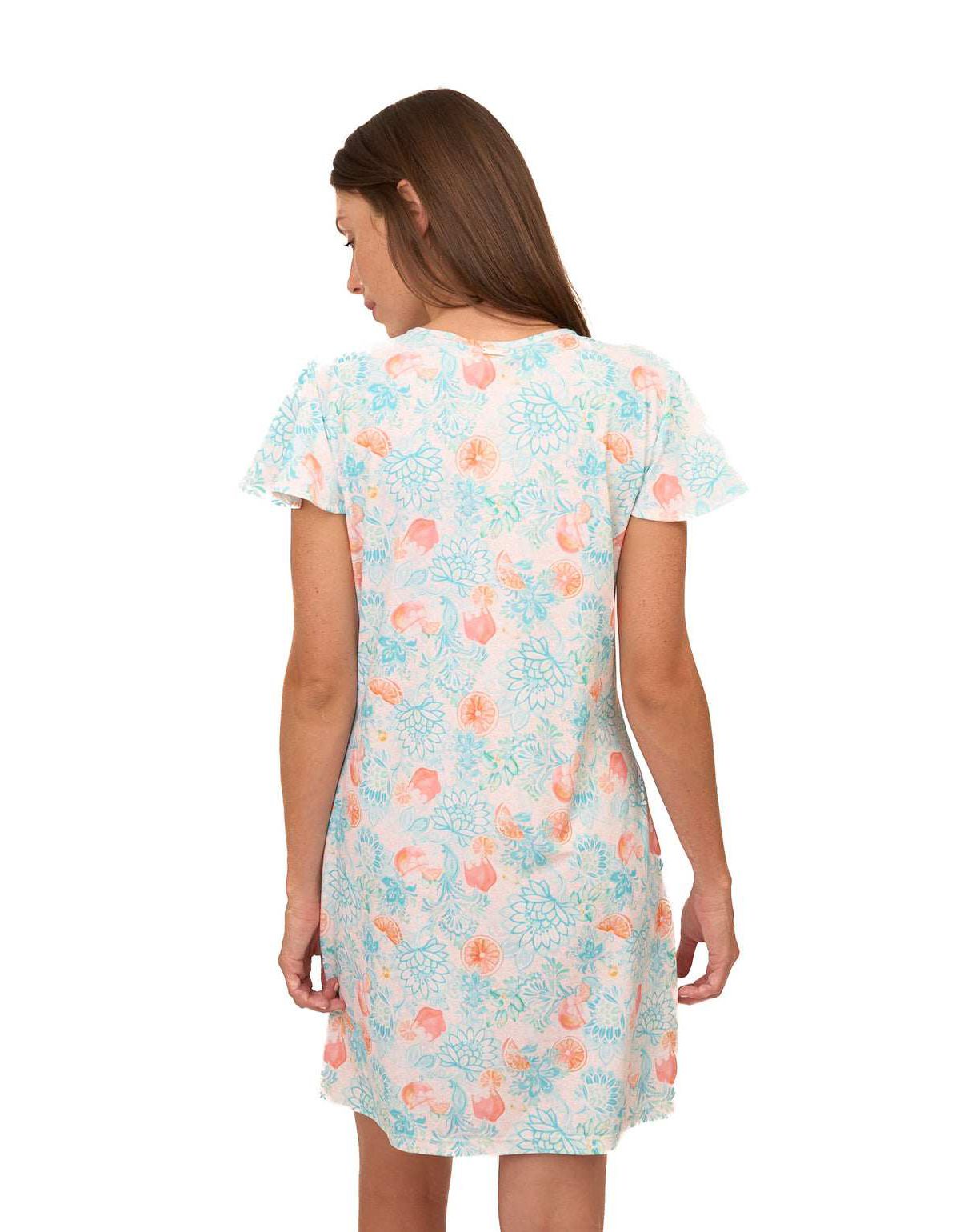 Ruffle Short Sleeve Dress