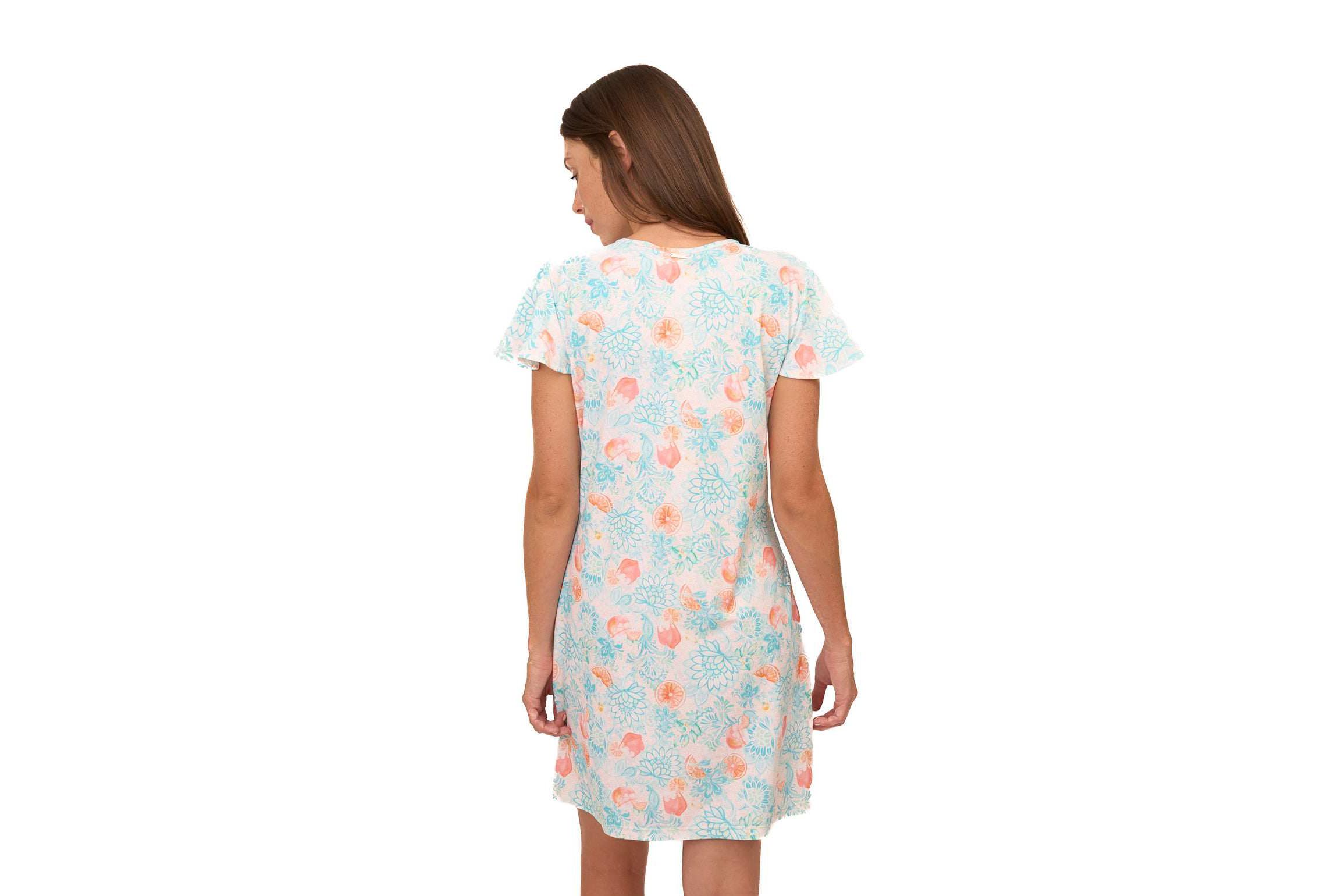 Ruffle Short Sleeve Dress