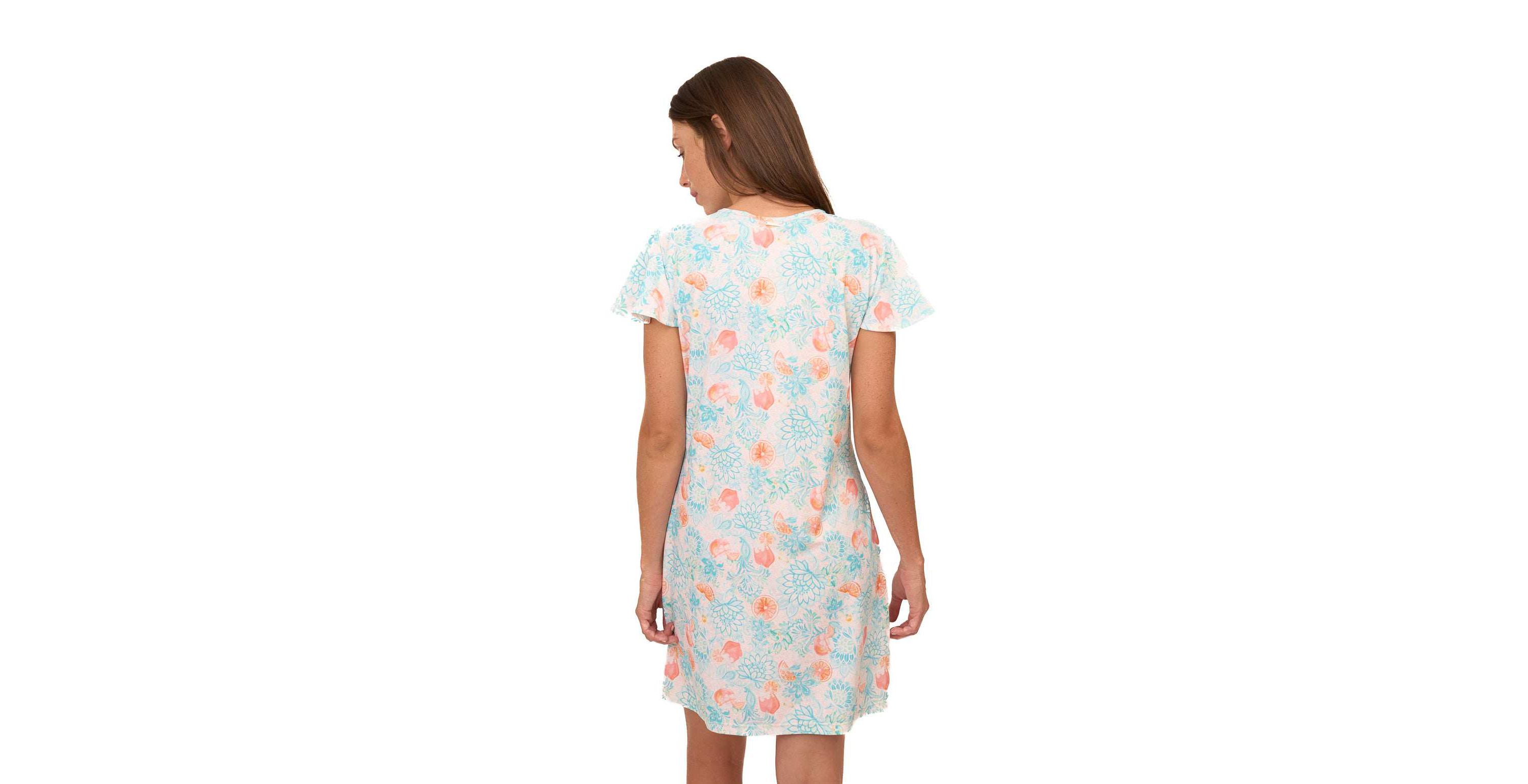 Ruffle Short Sleeve Dress