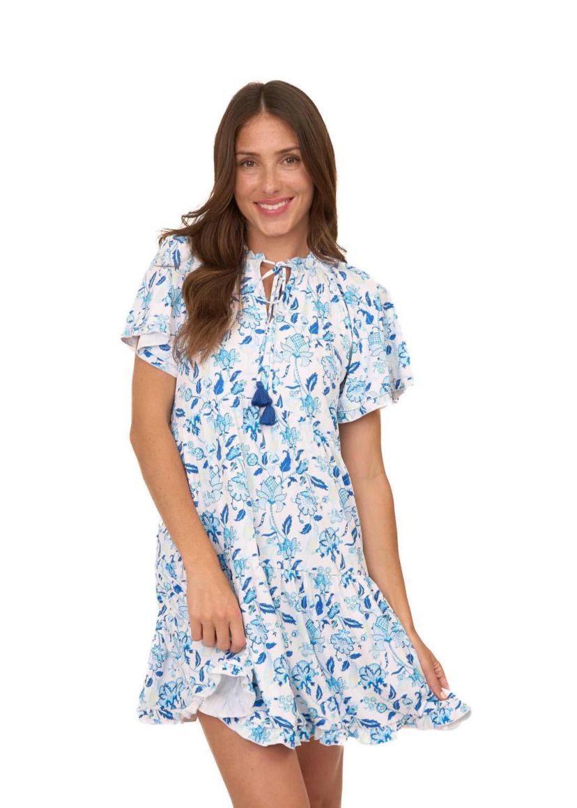 Short Sleeve Tiered Dress