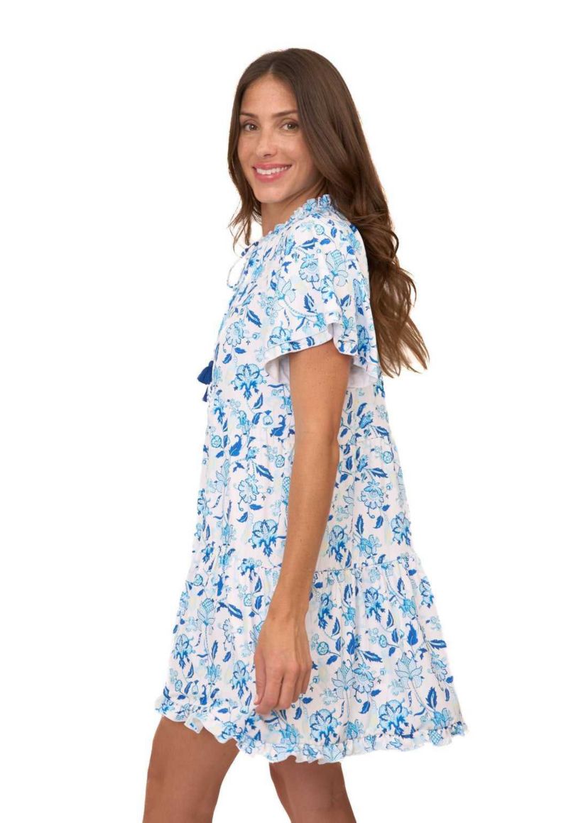 Short Sleeve Tiered Dress