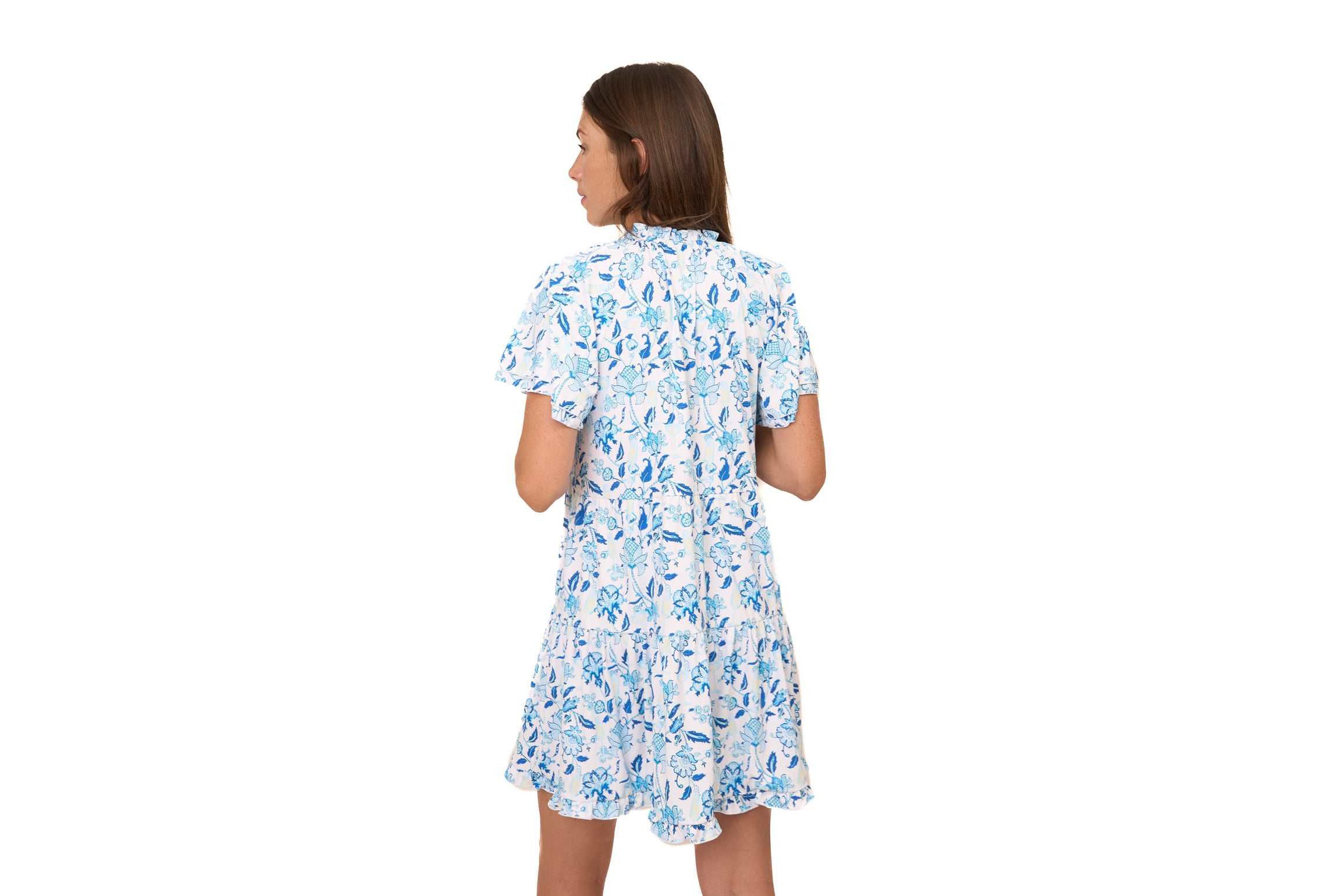 Short Sleeve Tiered Dress