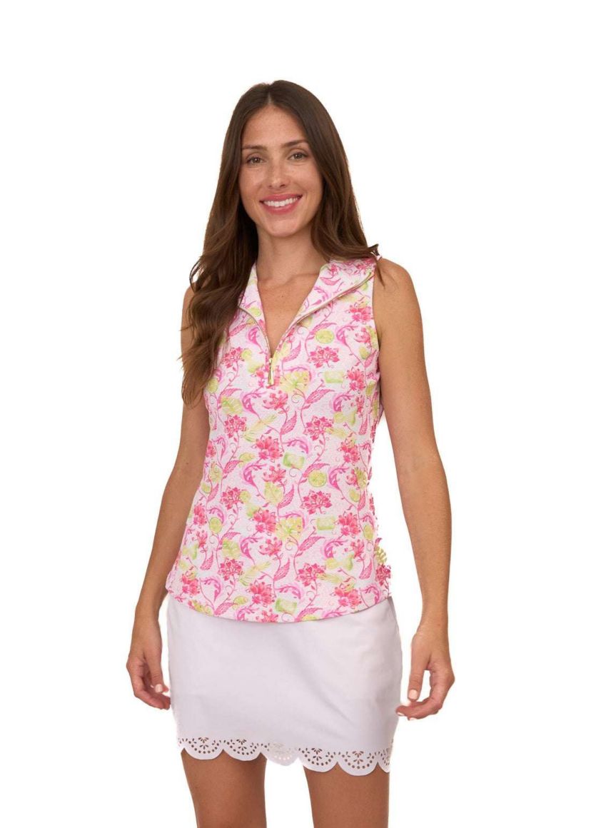 Sleeveless 1/4 Zip Sport Top