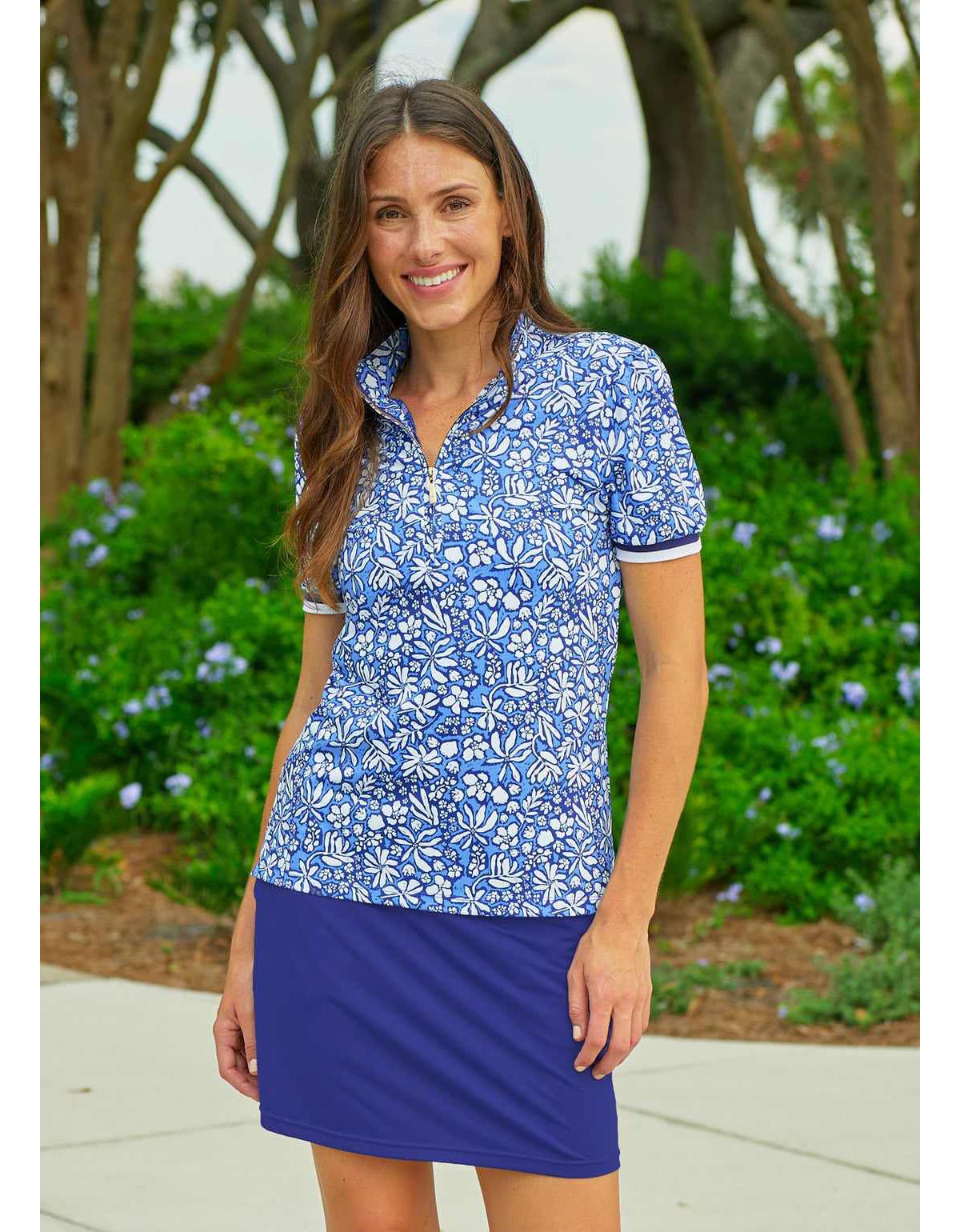 Short Sleeve Collared 1/4 Zip