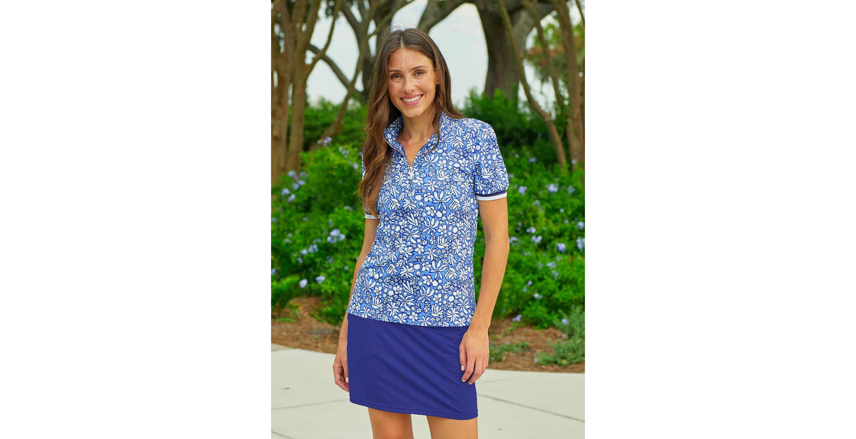 Short Sleeve Collared 1/4 Zip
