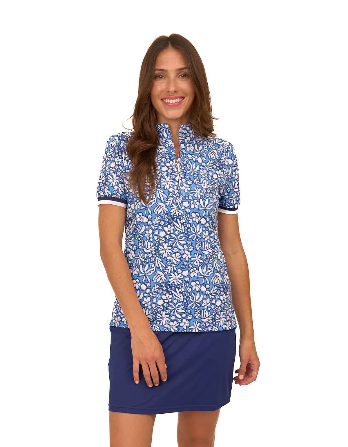 Short Sleeve Collared 1/4 Zip