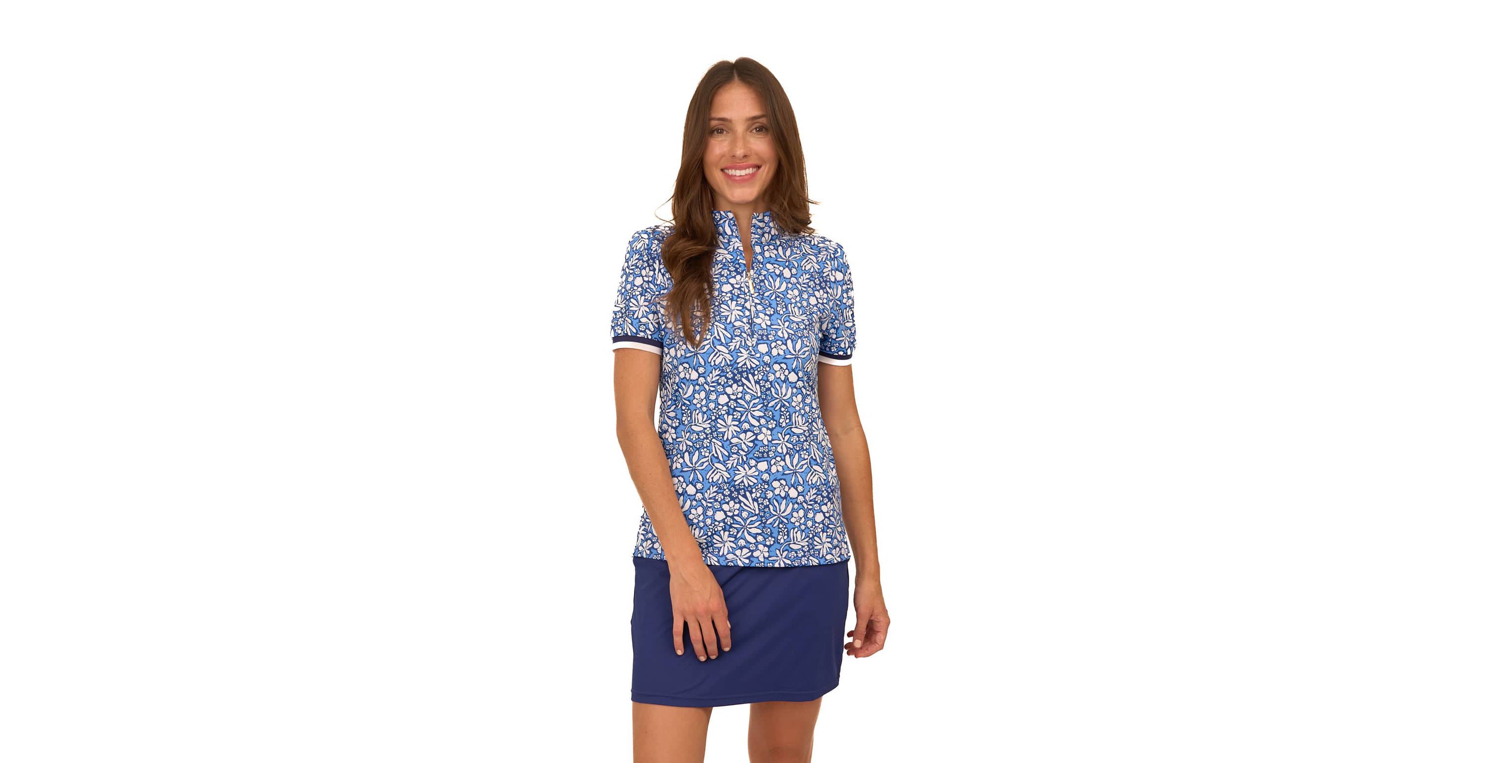 Short Sleeve Collared 1/4 Zip