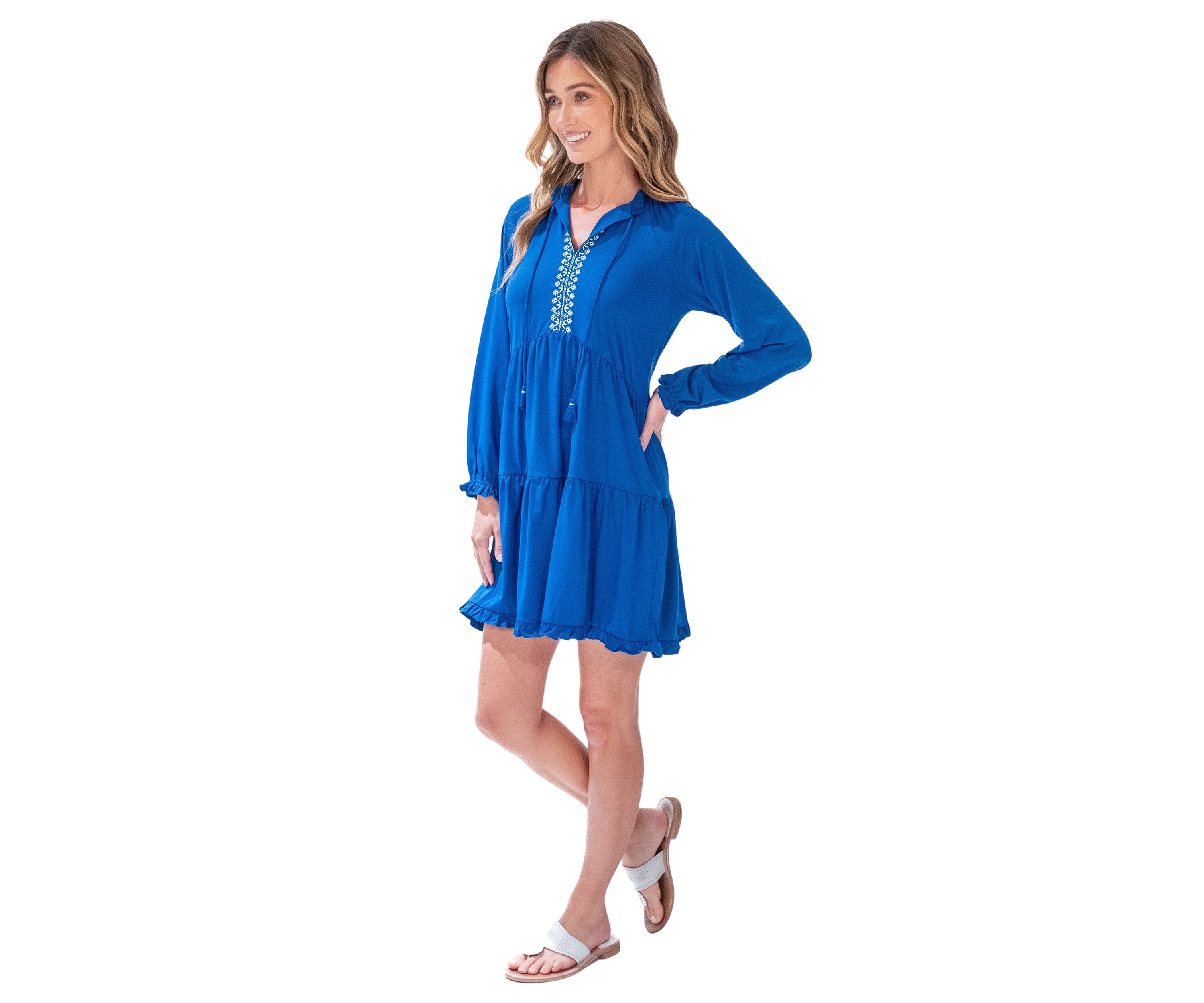 Womens Tiered Ruffle UPF 50 Dress