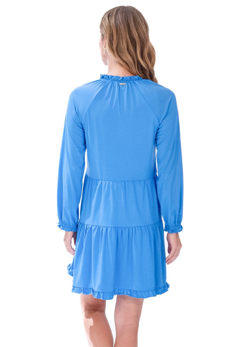 Womens Tiered Ruffled Dress with UPF 50