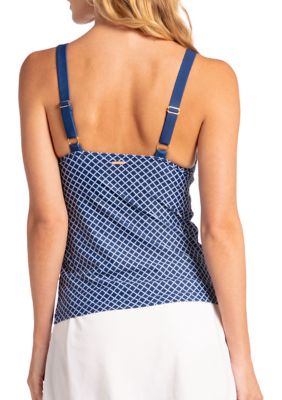 Nautical Embroidered Tankini Top