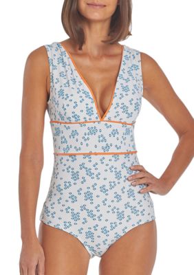 Cabana Life - Sag Harbor Print Full Coverage Bikini Top