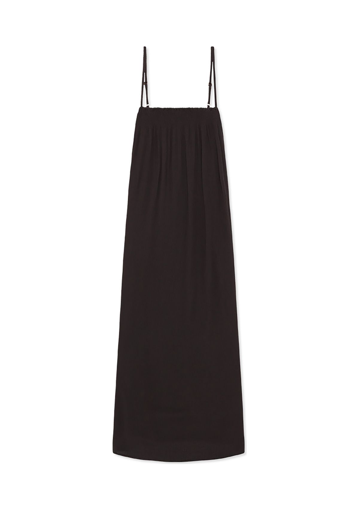 Pull On Smocked Midi Swim Cover Up