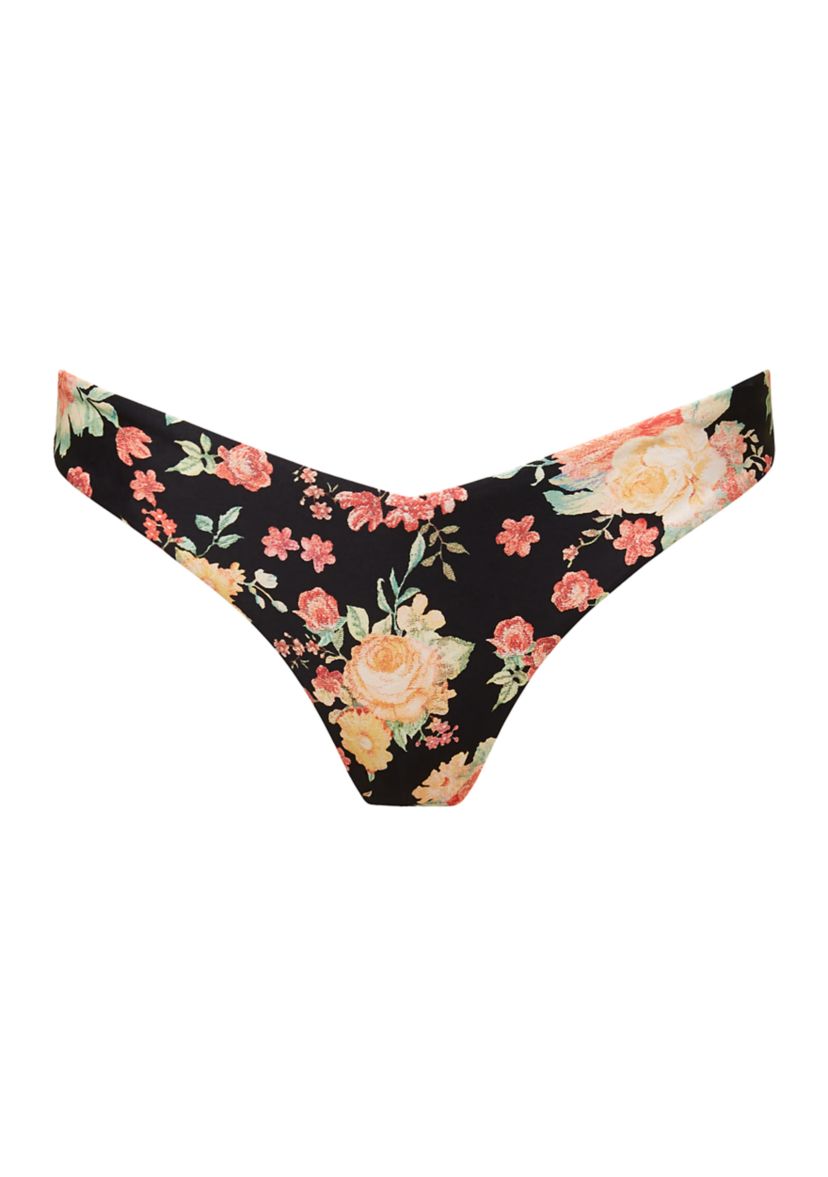 Floral Cheeky Swim Bottoms 