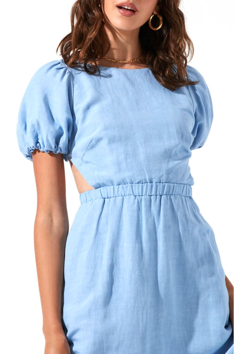 Womens Puff Sleeve Dress