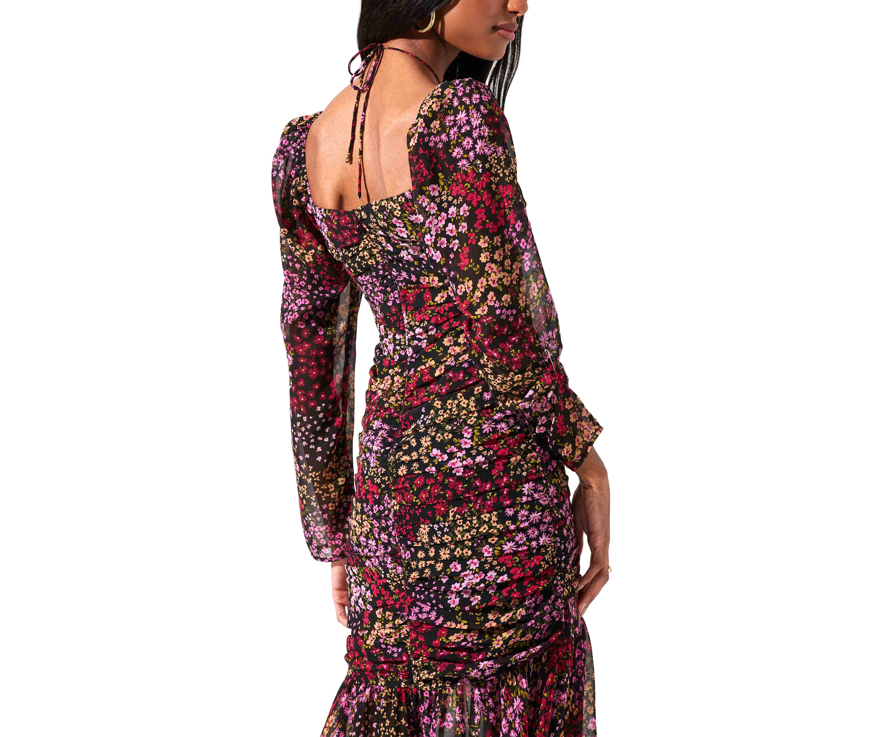 Womens Athena Ruched Dress