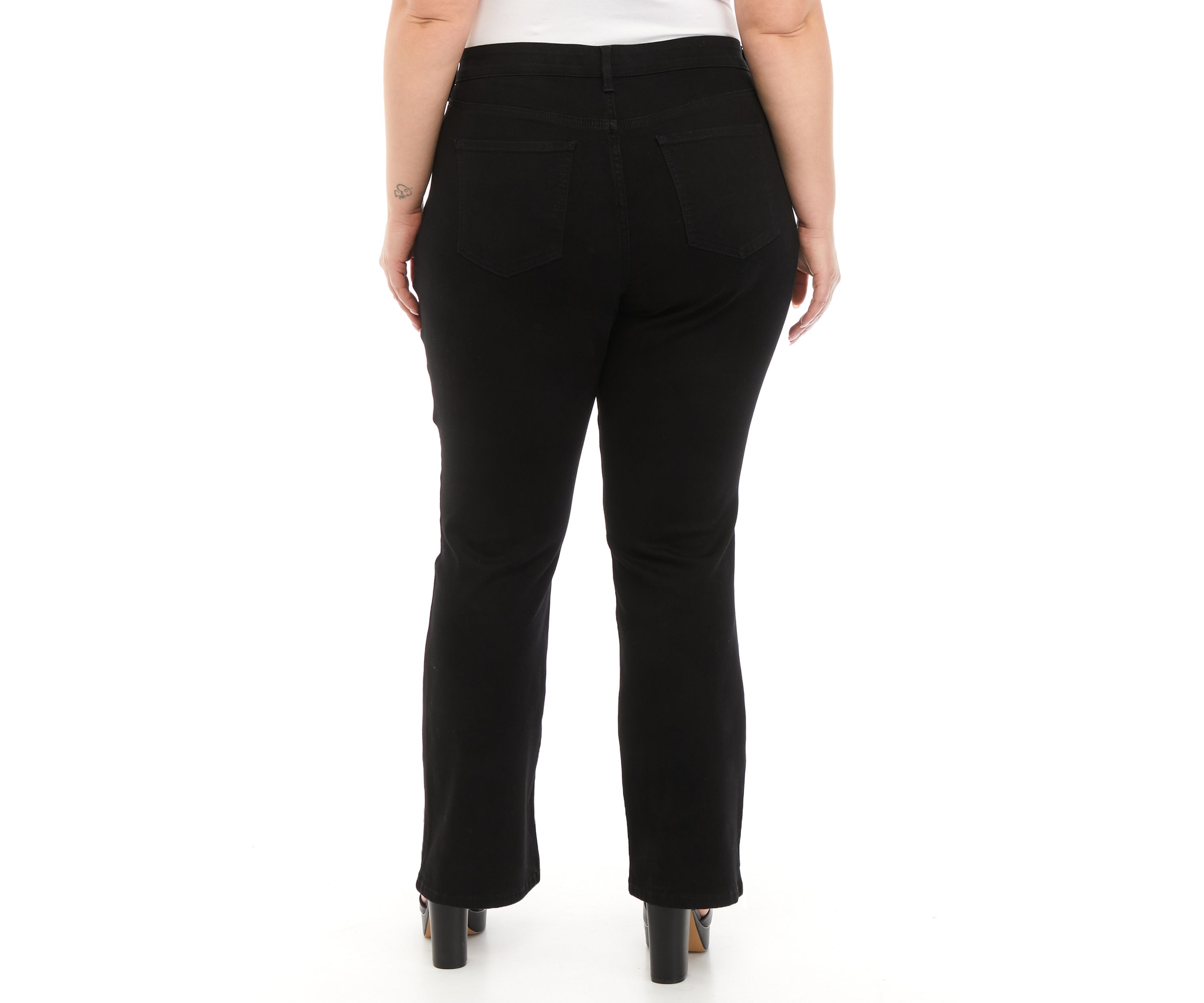 Plus Size Mid Rise Bootcut Stretch Jeans