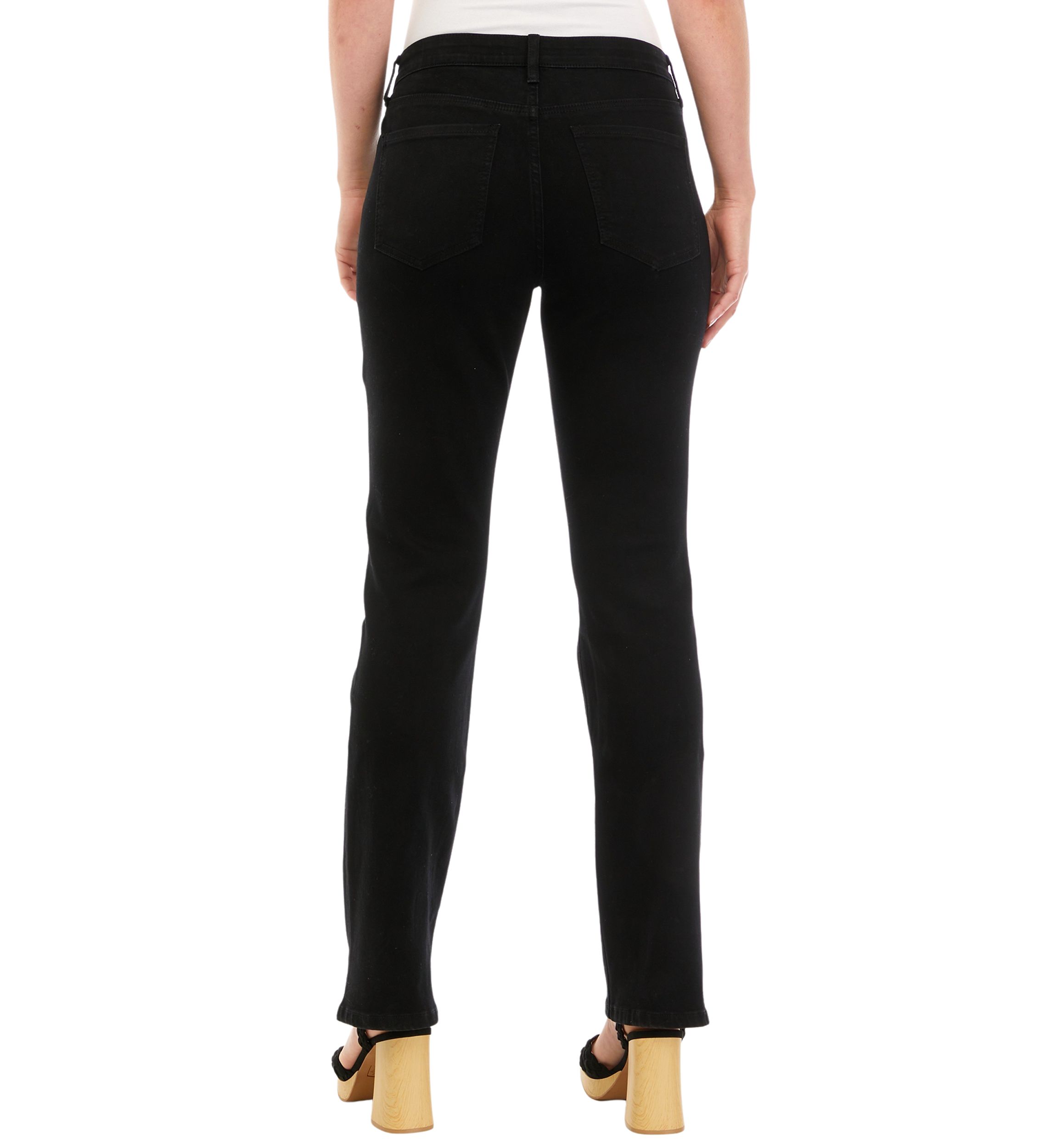 Womens Mid Rise Bootcut Stretch Jeans