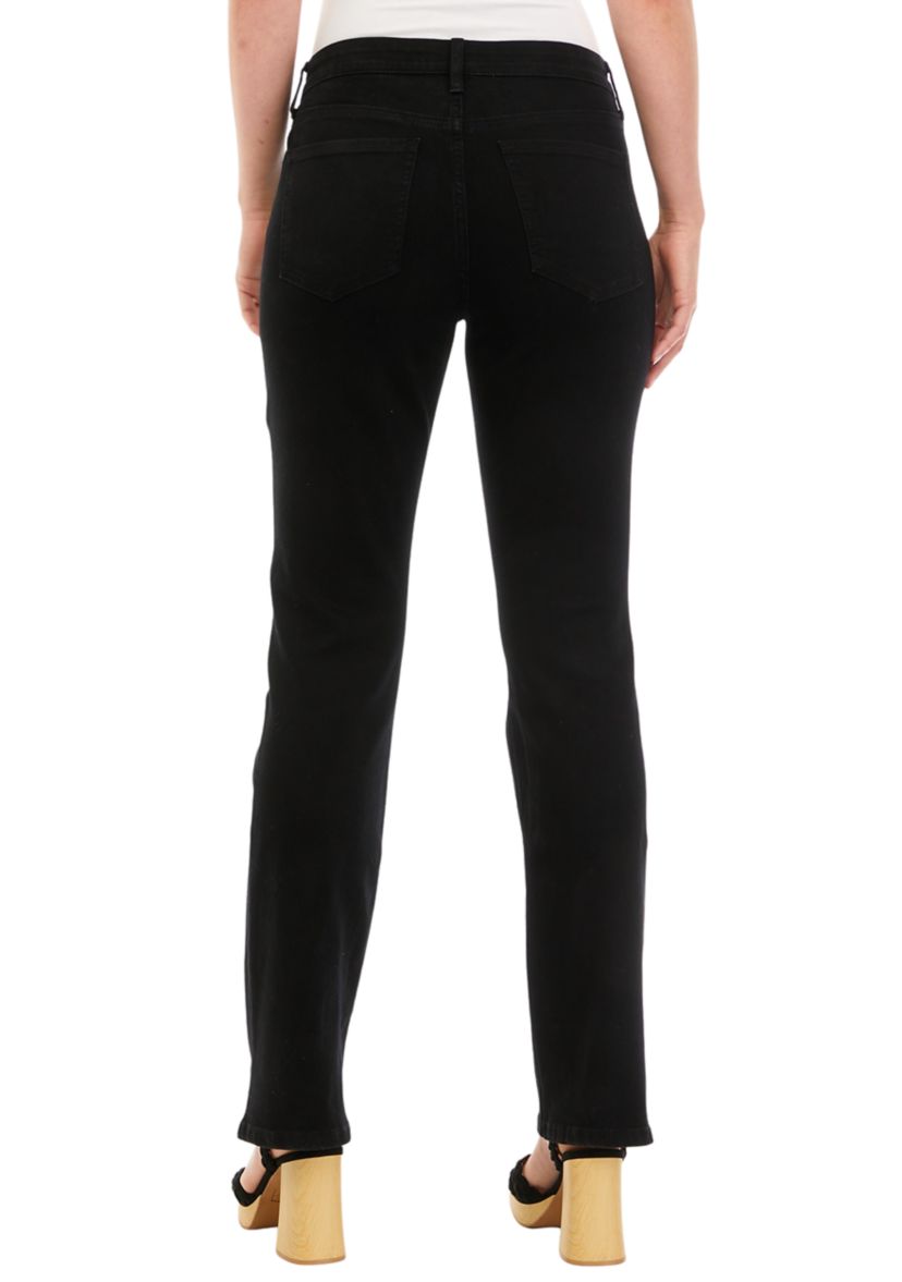 Womens Mid Rise Bootcut Stretch Jeans