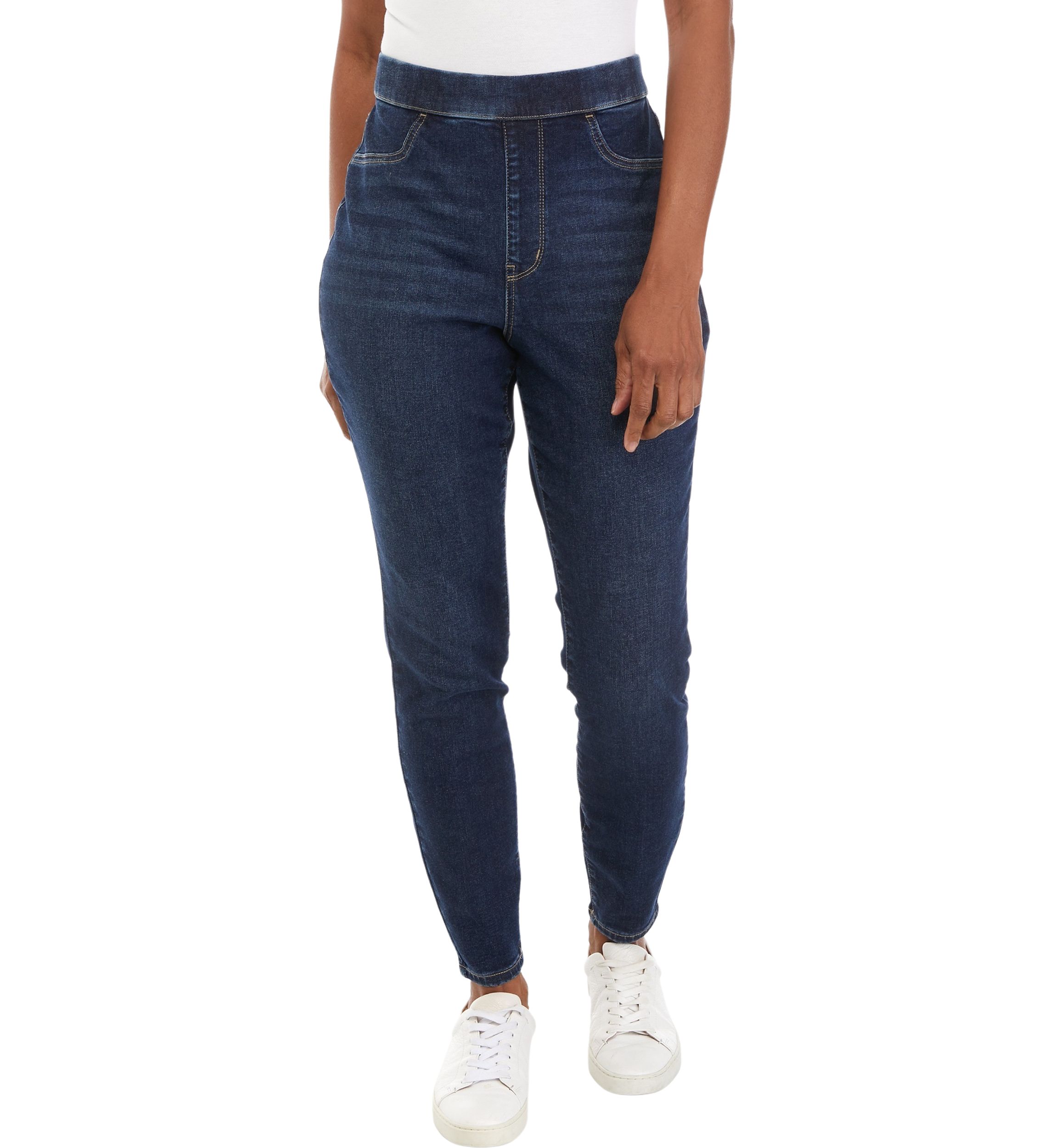Womens High Rise Pull On Skinny Limitless Pants