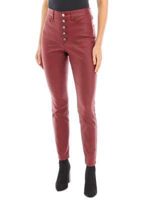 Women's High Rise Coated Skinny Jeans