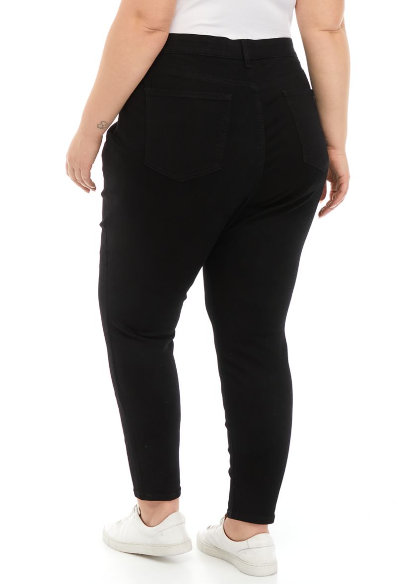Plus Size Mid Rise Skinny Curvy Jeans