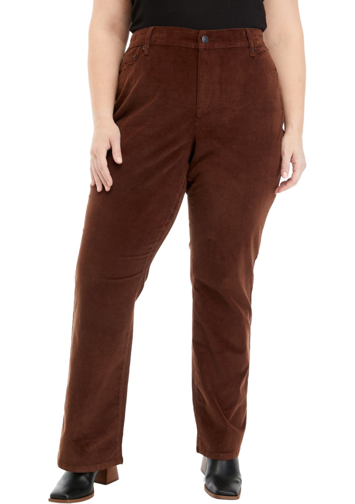 Plus Size Corduroy Bootcut Pants