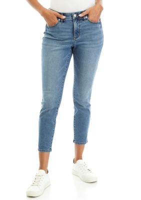 Women's Essential High Rise Cuffed Capri Jeans from ROYALTY