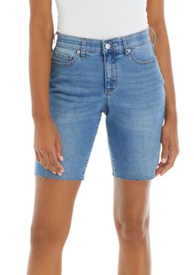 Women's Mid Rise Denim Bermuda Shorts