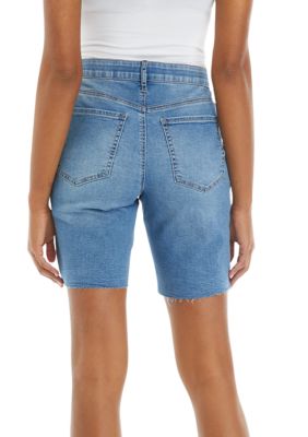 Women's Mid Rise Denim Bermuda Shorts