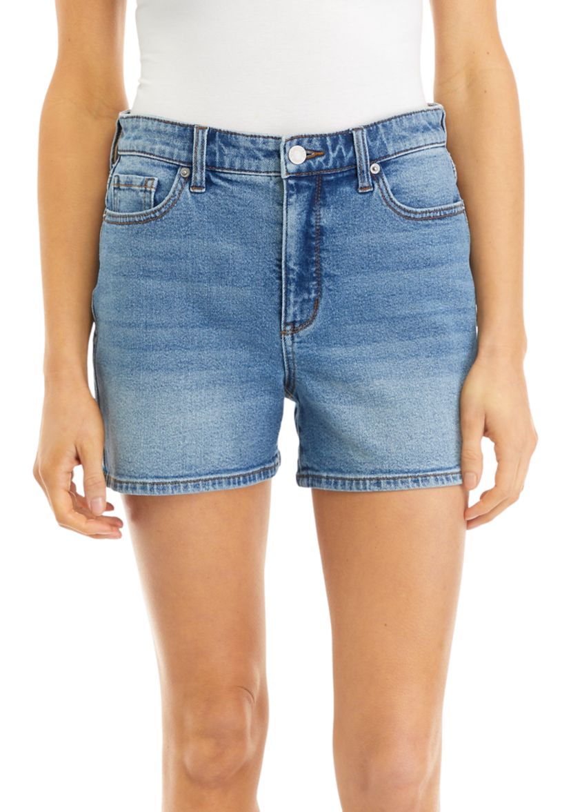 Womens High Rise 4" Denim Shorts