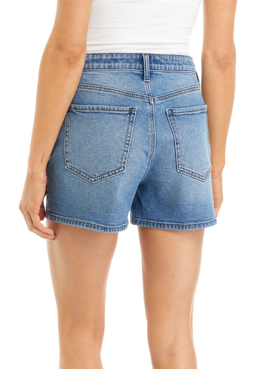 Womens High Rise 4" Denim Shorts