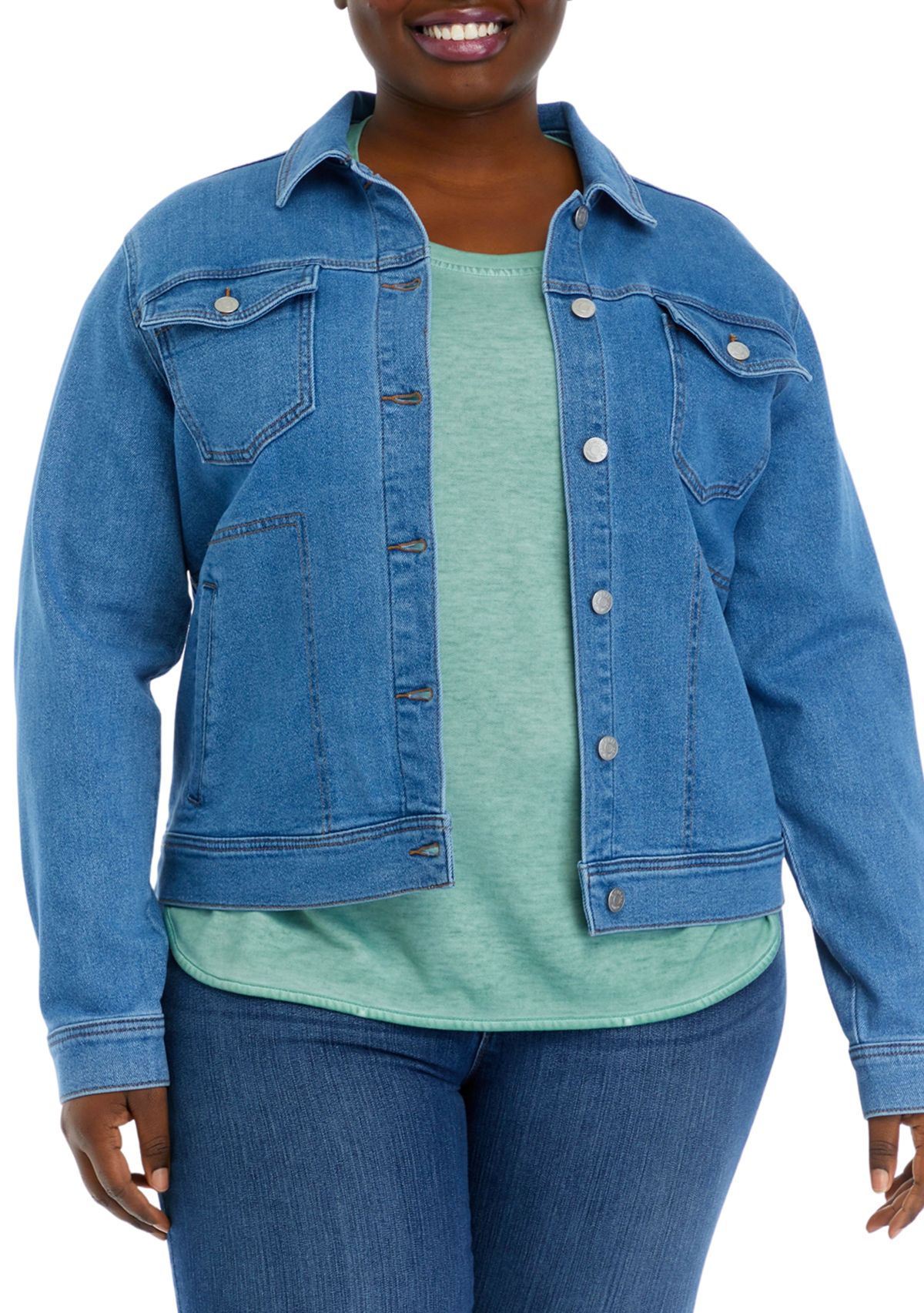 Plus Size Denim Jacket