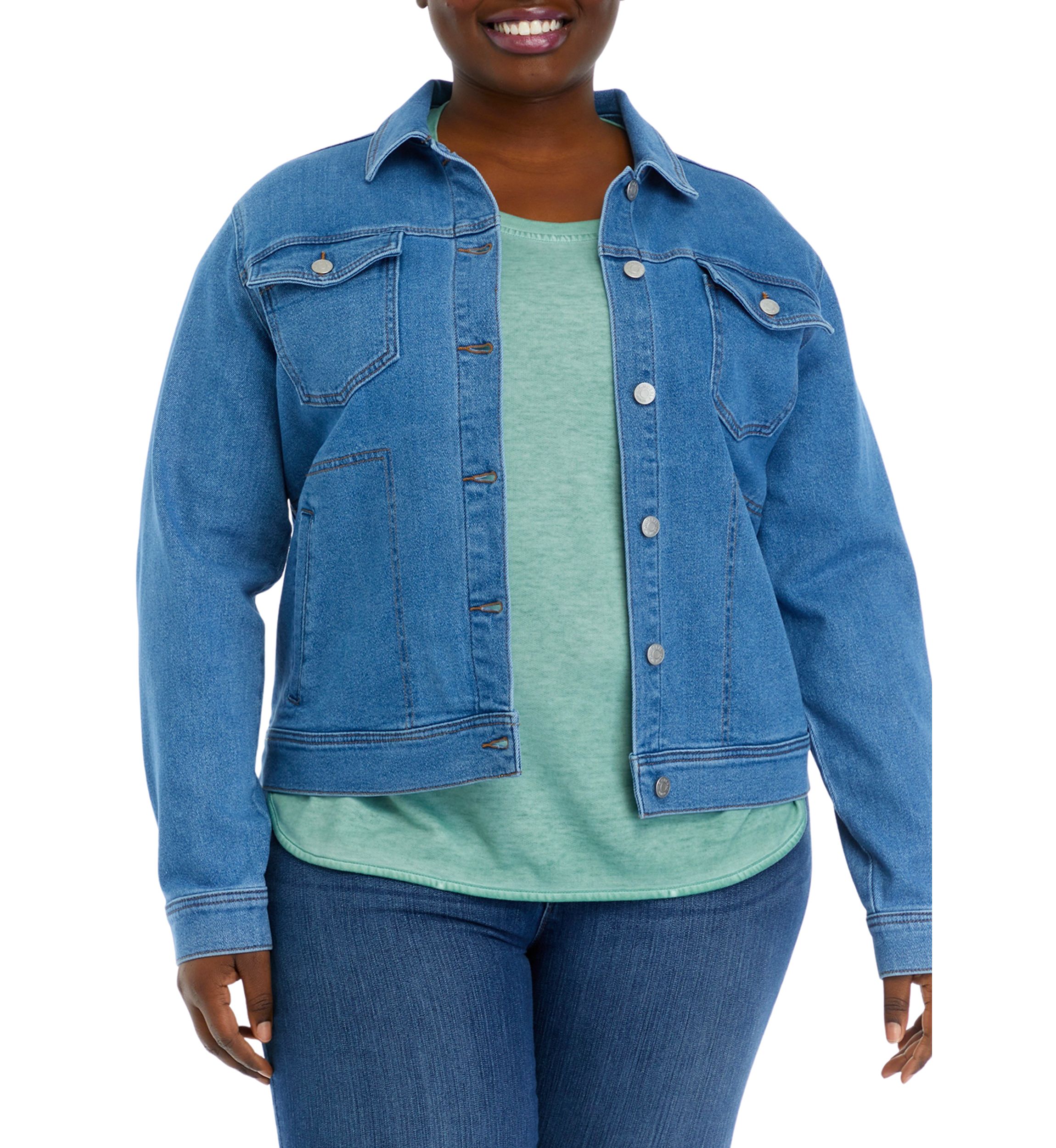 Plus Size Denim Jacket