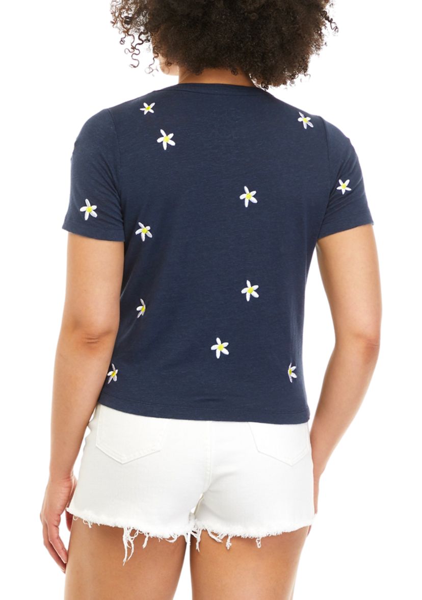 Short Sleeve Cropped Easy Stars T-Shirt 