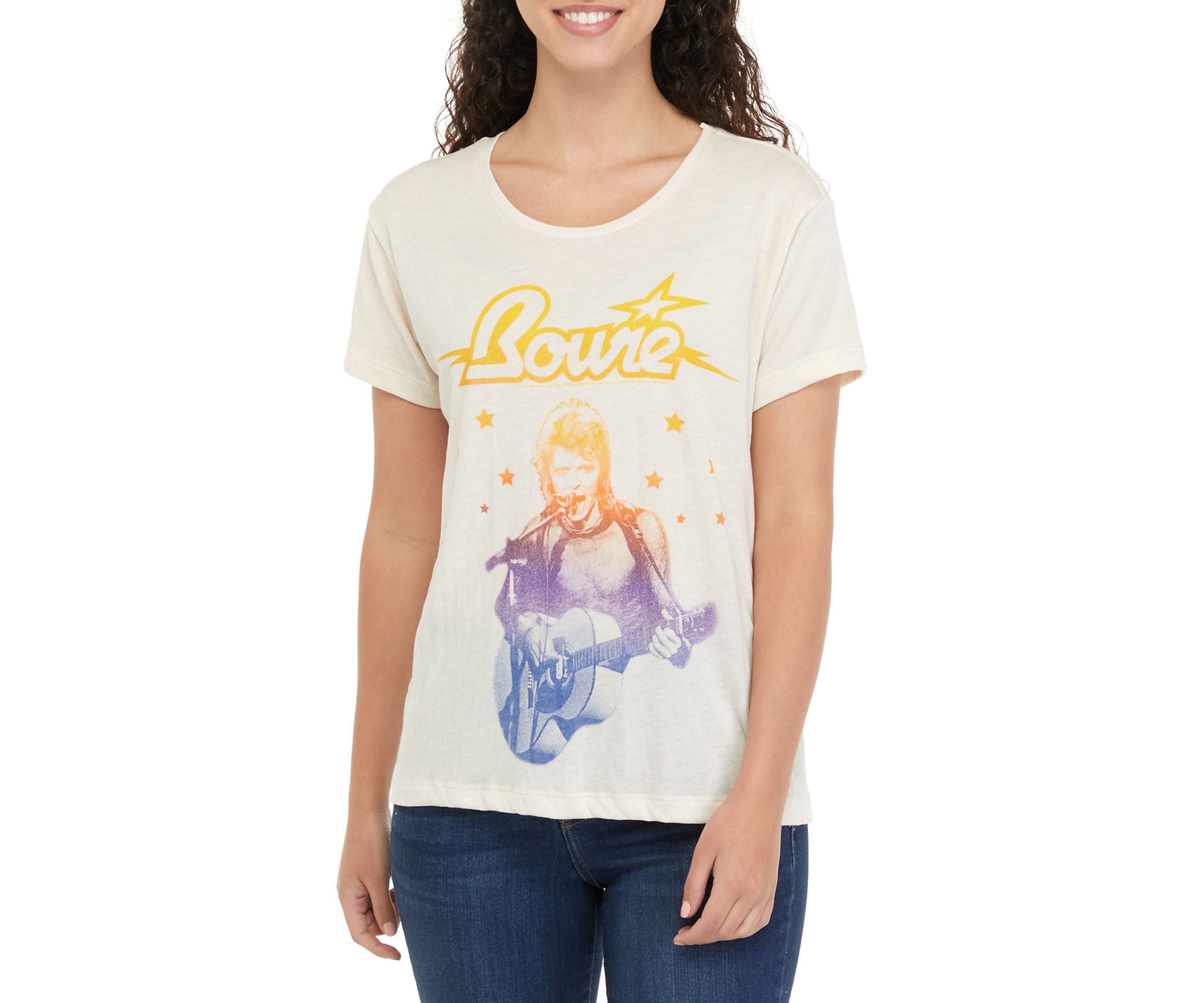 Womens Short Sleeve Bowie Graphic T-Shirt 
