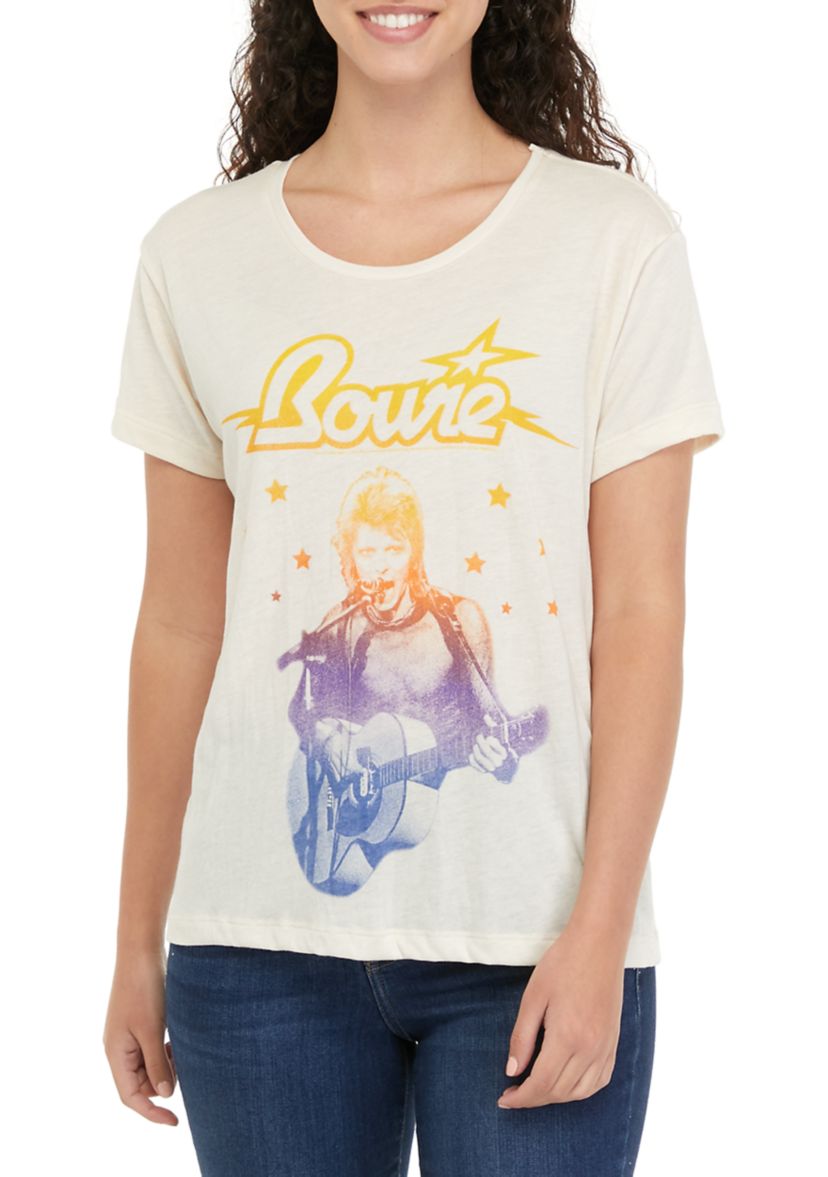 Womens Short Sleeve Bowie Graphic T-Shirt 