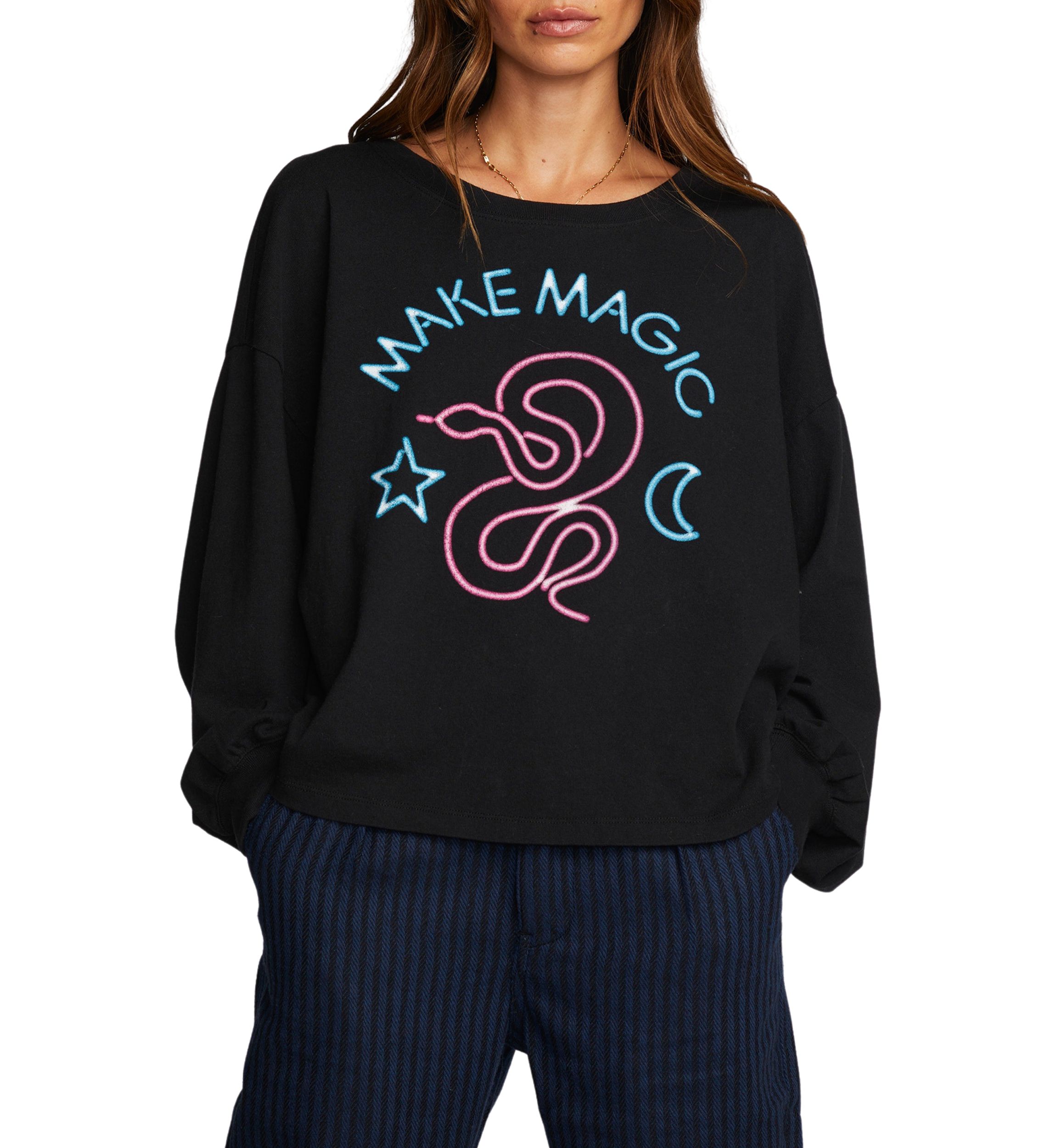 Womens Lesh Long Sleeve Crew Neck T-Shirt