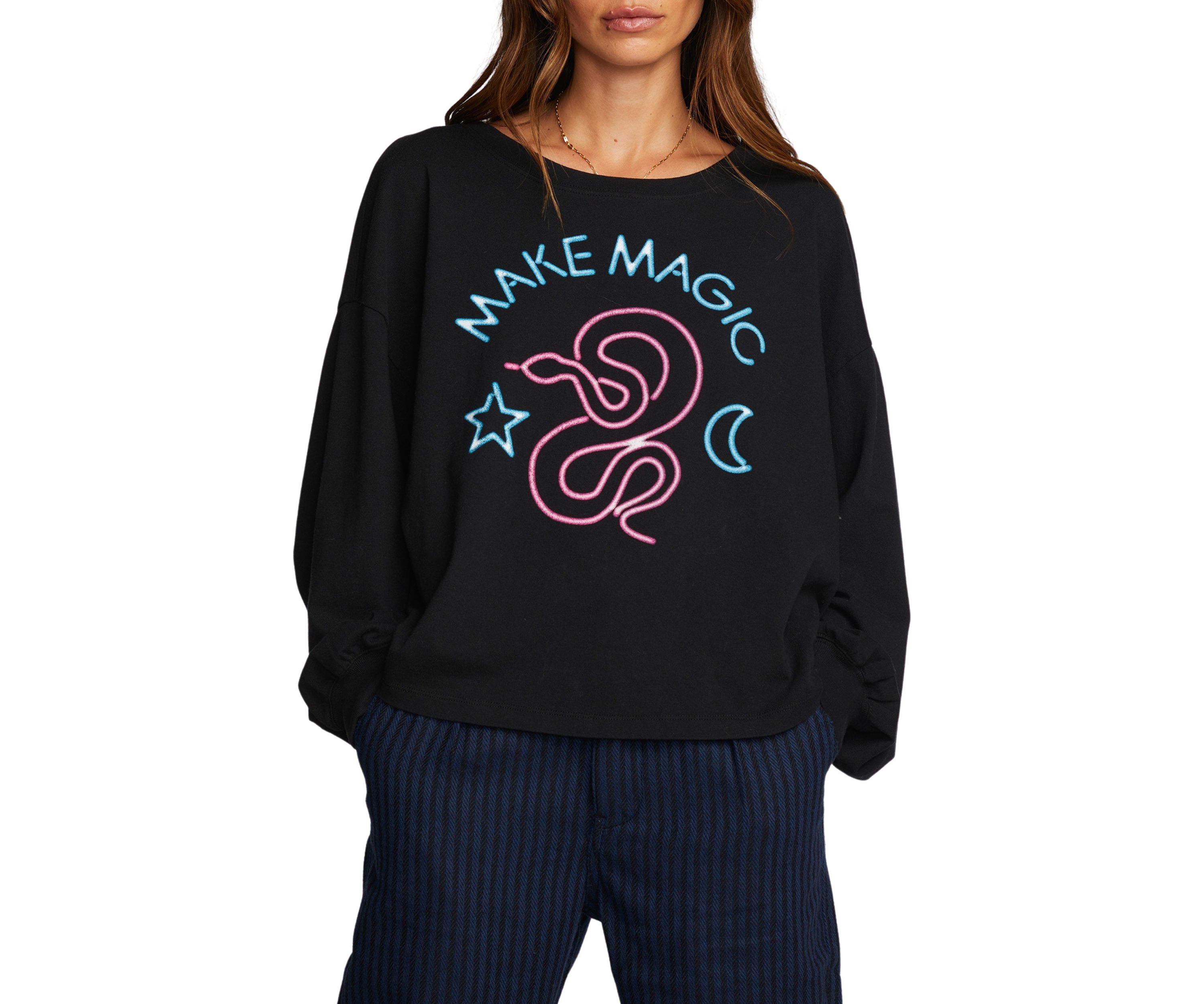 Womens Lesh Long Sleeve Crew Neck T-Shirt
