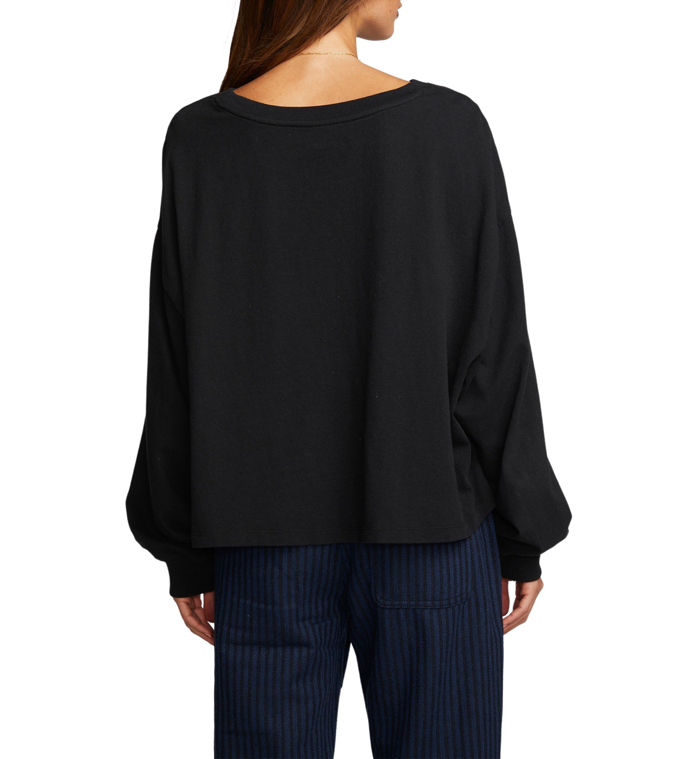 Womens Lesh Long Sleeve Crew Neck T-Shirt