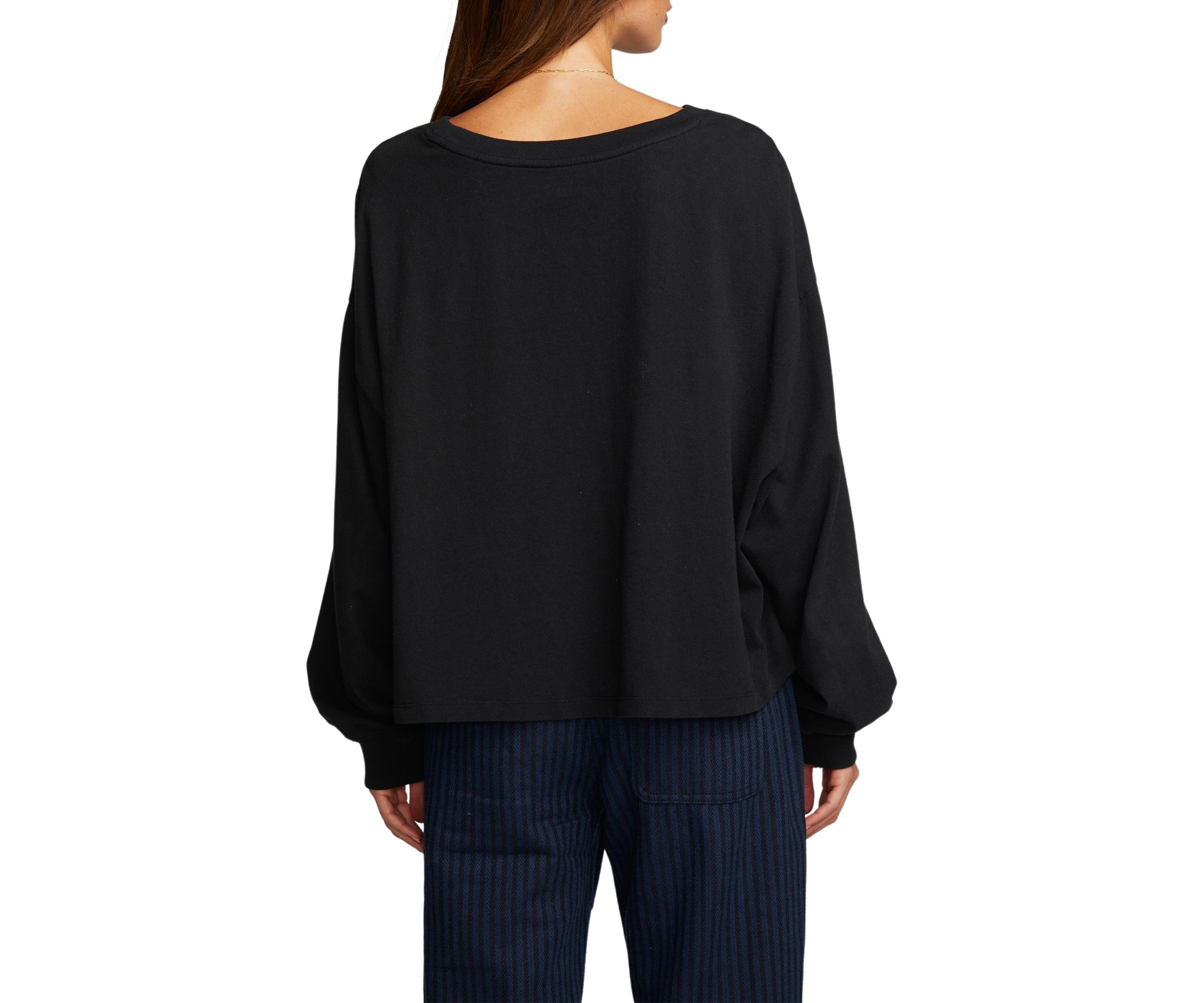 Womens Lesh Long Sleeve Crew Neck T-Shirt