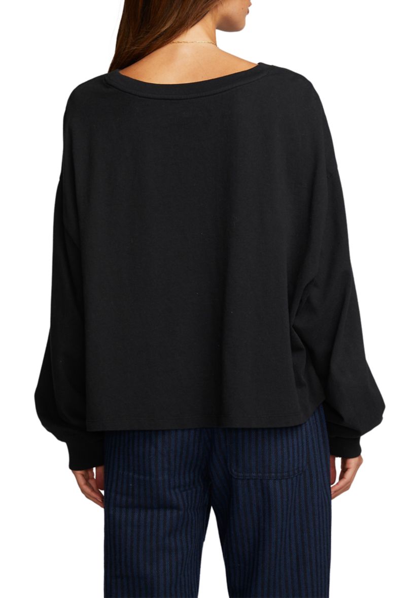 Womens Lesh Long Sleeve Crew Neck T-Shirt