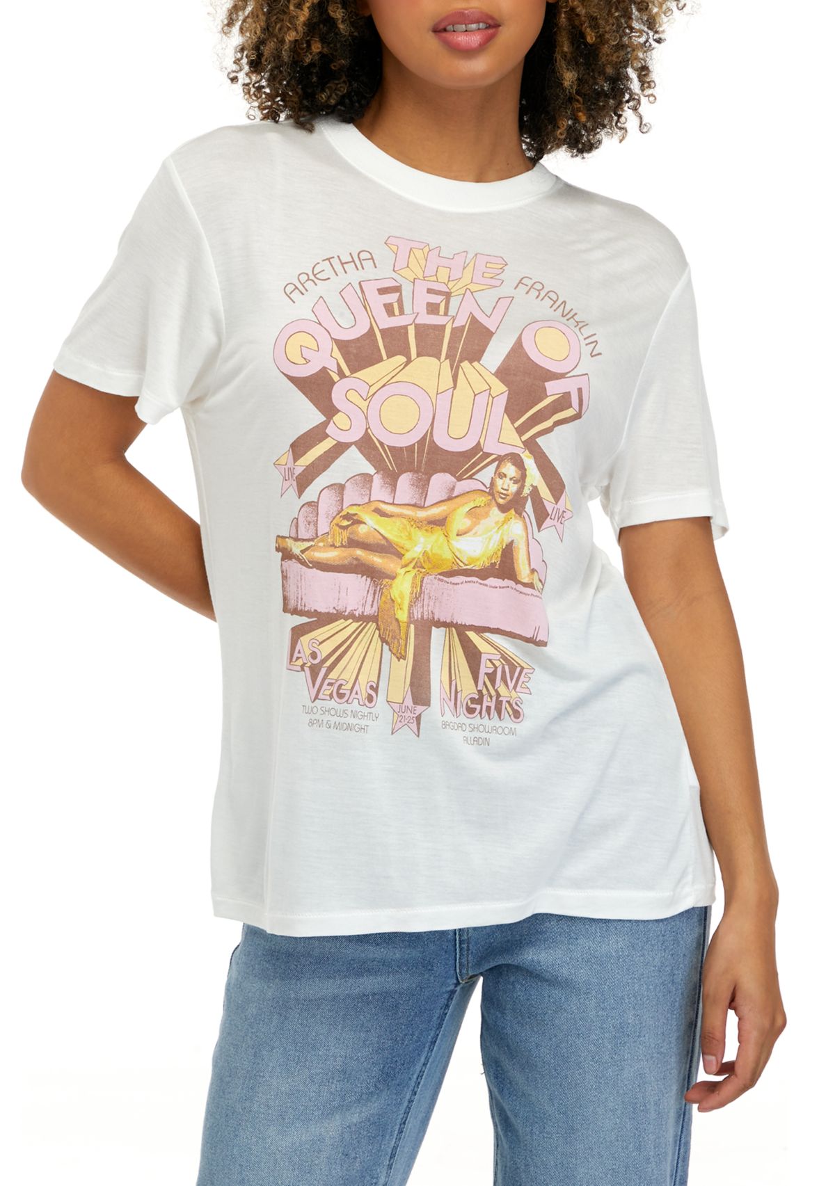 Womens Short Sleeve Aretha Queen Of Soul T-Shirt